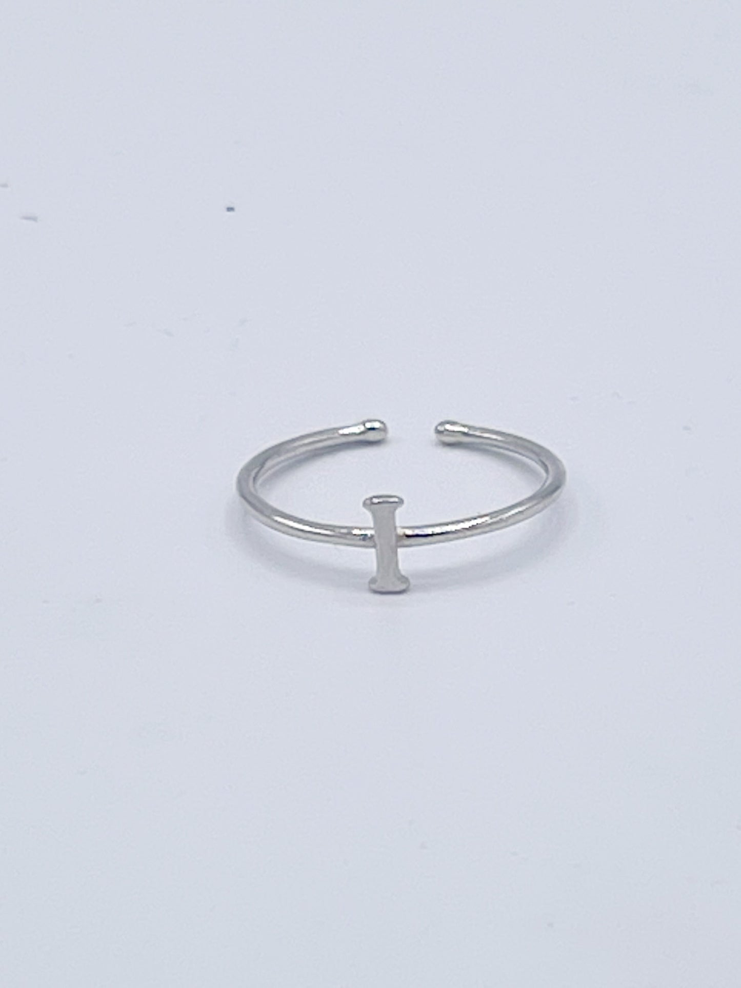 Dainty Initials Midi Rings-Solid Sterling Silver