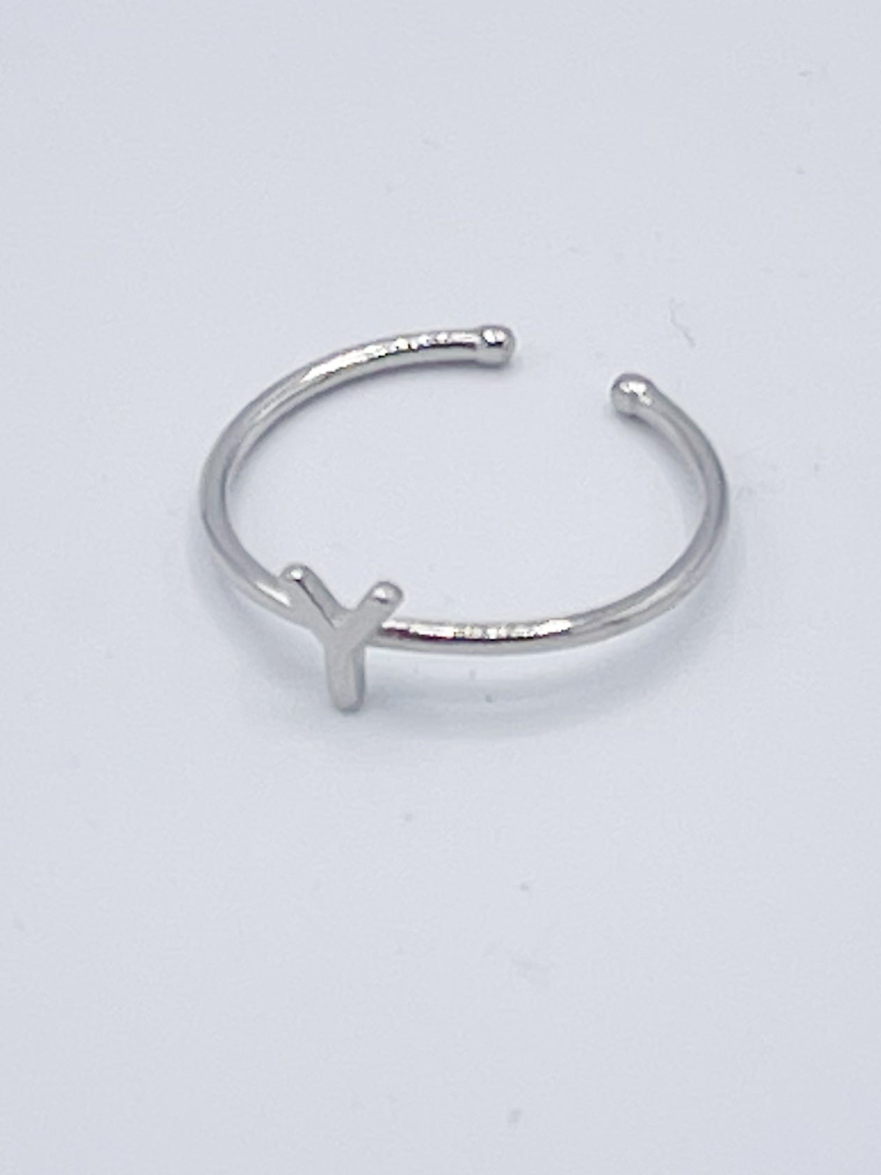 Dainty Initials Midi Rings-Solid Sterling Silver