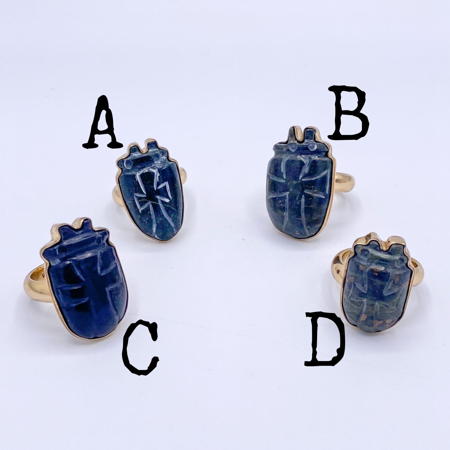 Stone Gothic Cross Adjustable Ring - Alchemia