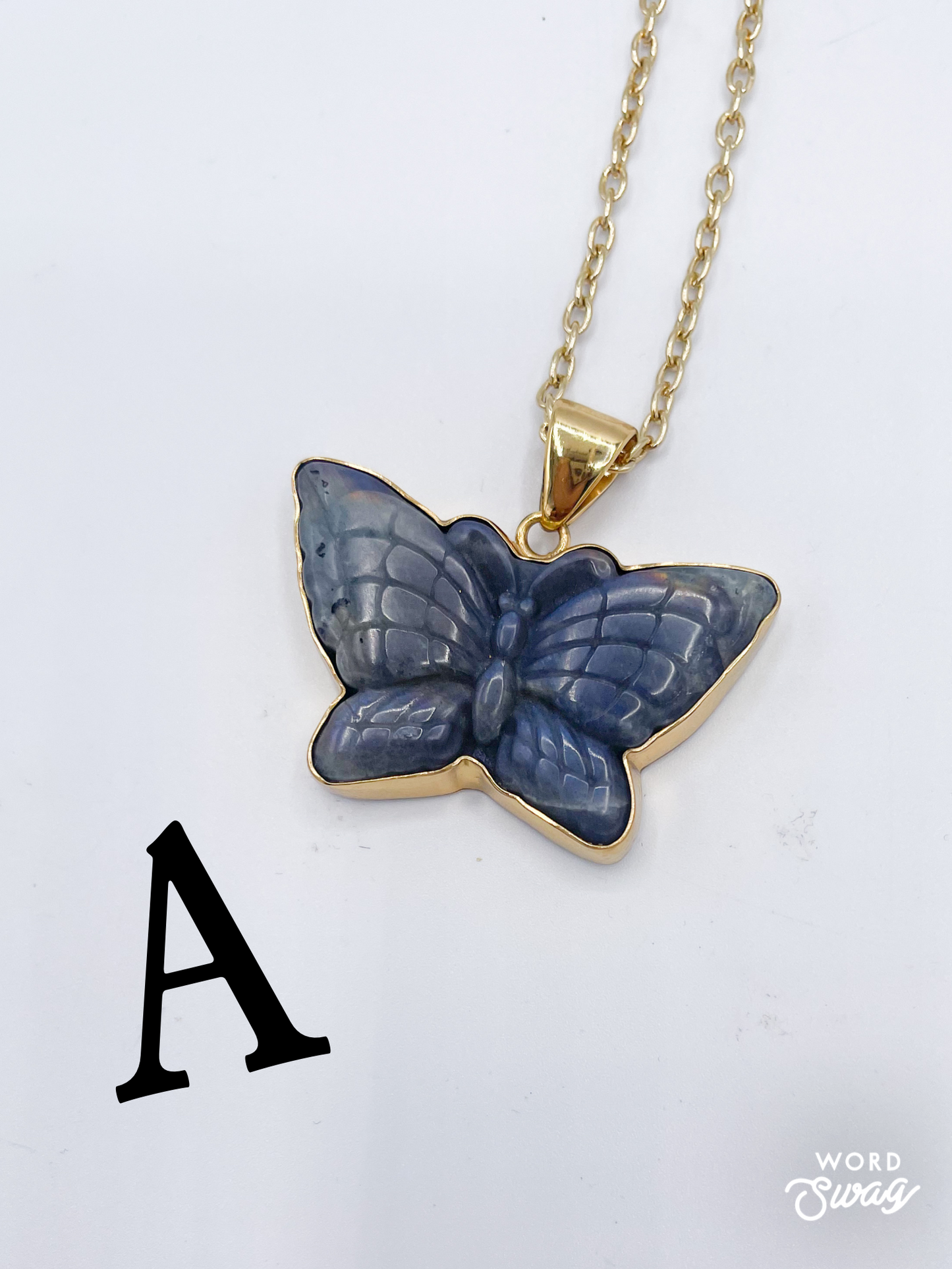 Labradorite Butterfly Pendants-Alchemia