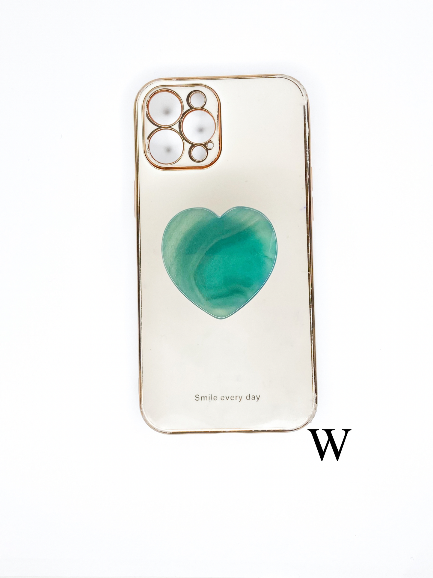 Green Heart Phone Stone