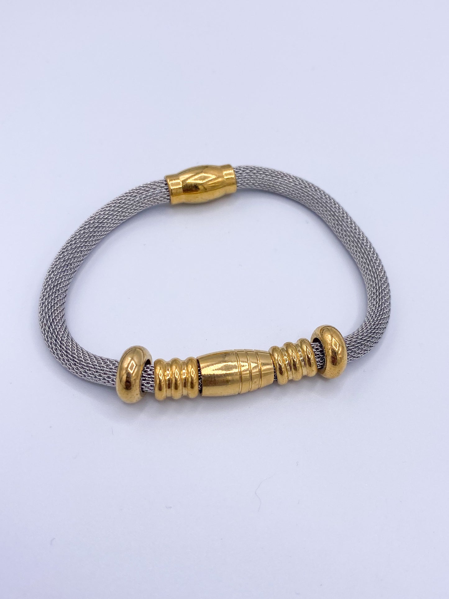 Gold & Silver Bracelet-18k Gold Filled