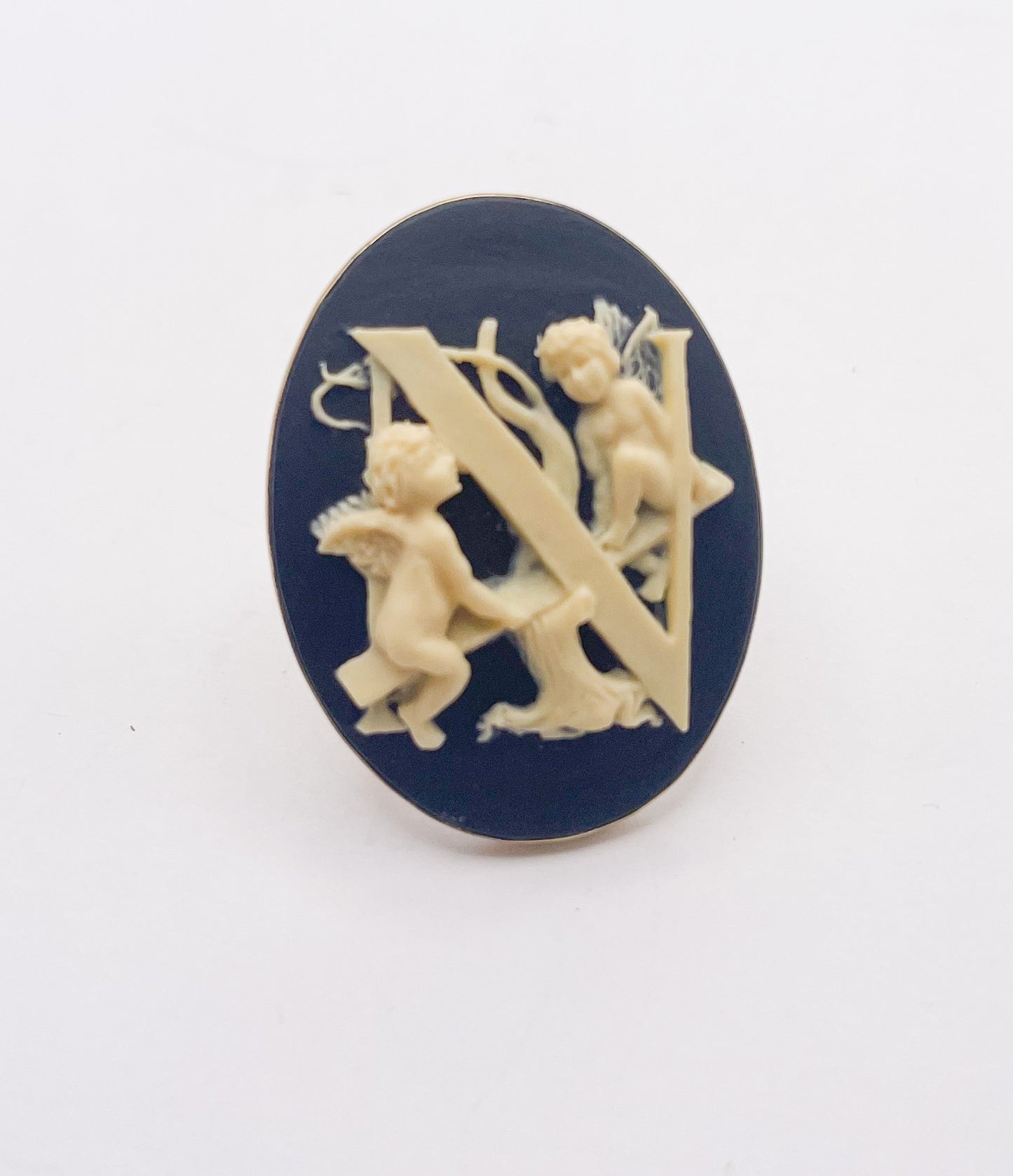 Cameo Initial Ring- Alchemia