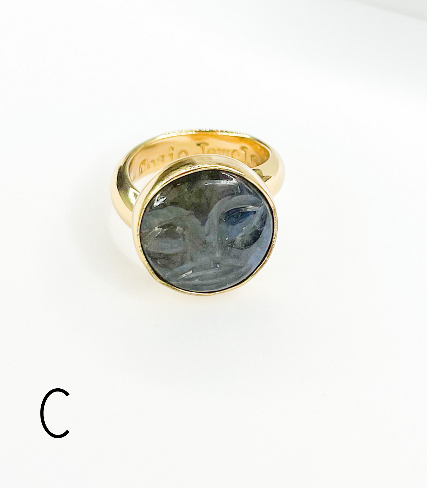 Polka Dot Face Ring-Alchemia