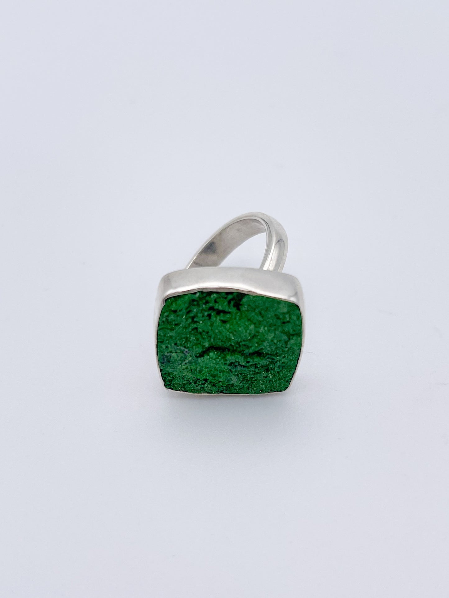 Uvarovite Adjustable Ring-Solid sterling Silver