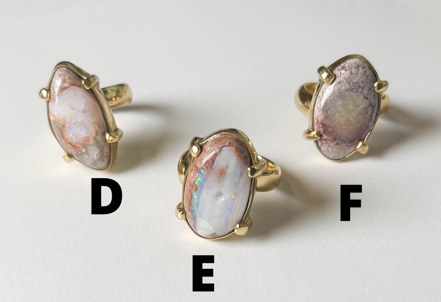 Fire Opal prong set Ring-Alchemia