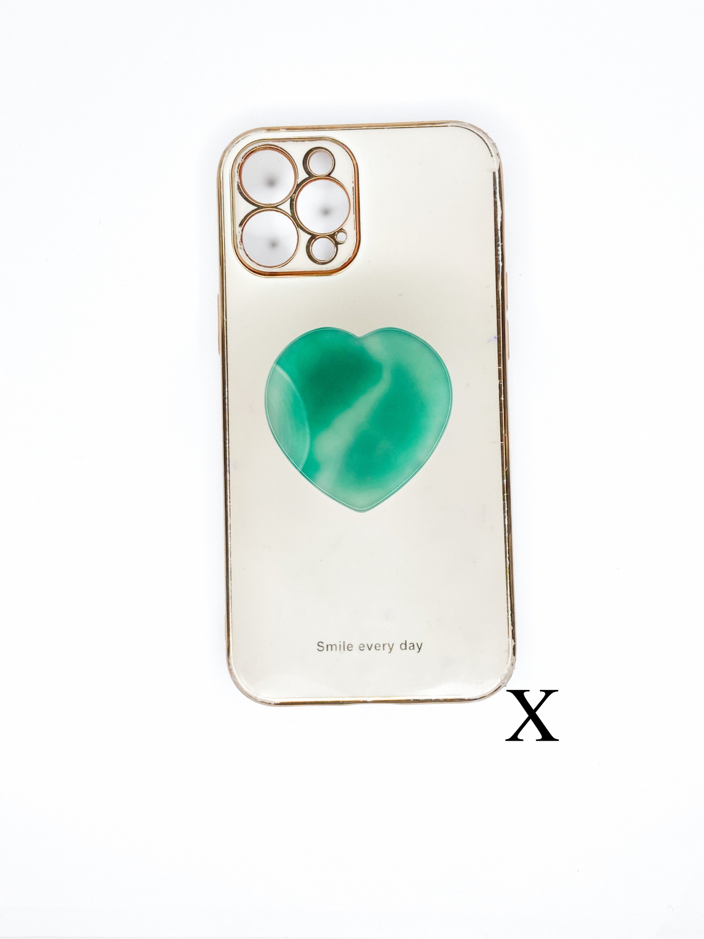 Green Heart Phone Stone