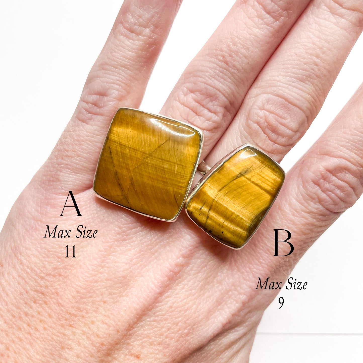 Tiger Eye Ring-Solid Sterling Silver