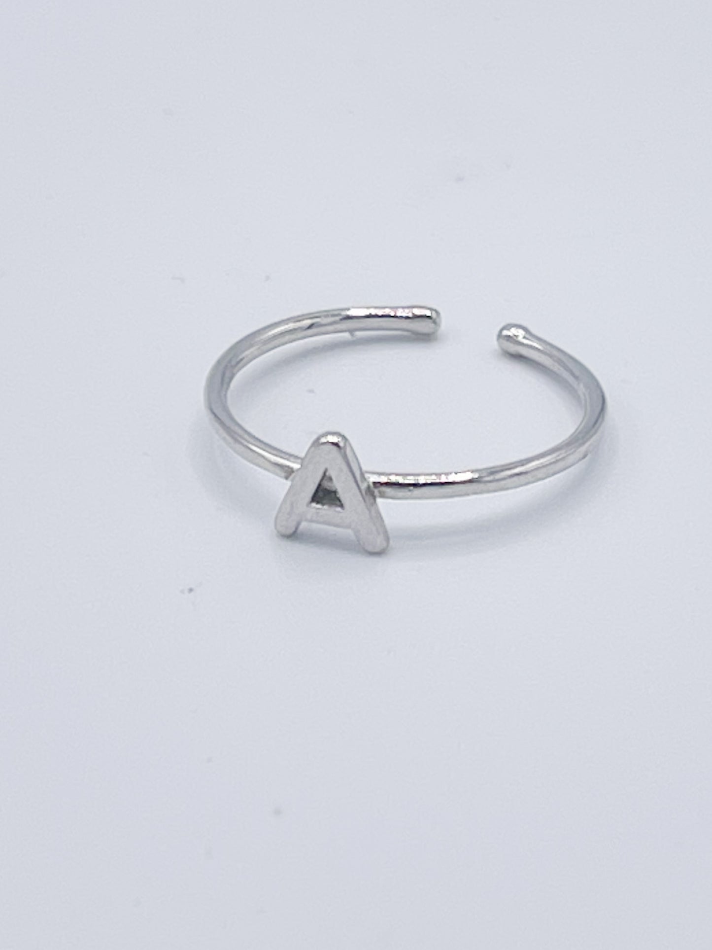 Dainty Initials Midi Rings-Solid Sterling Silver