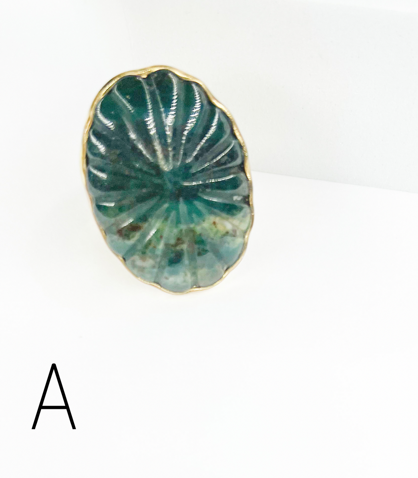 Carved Mix Stones Faceted Ring-Alchemia