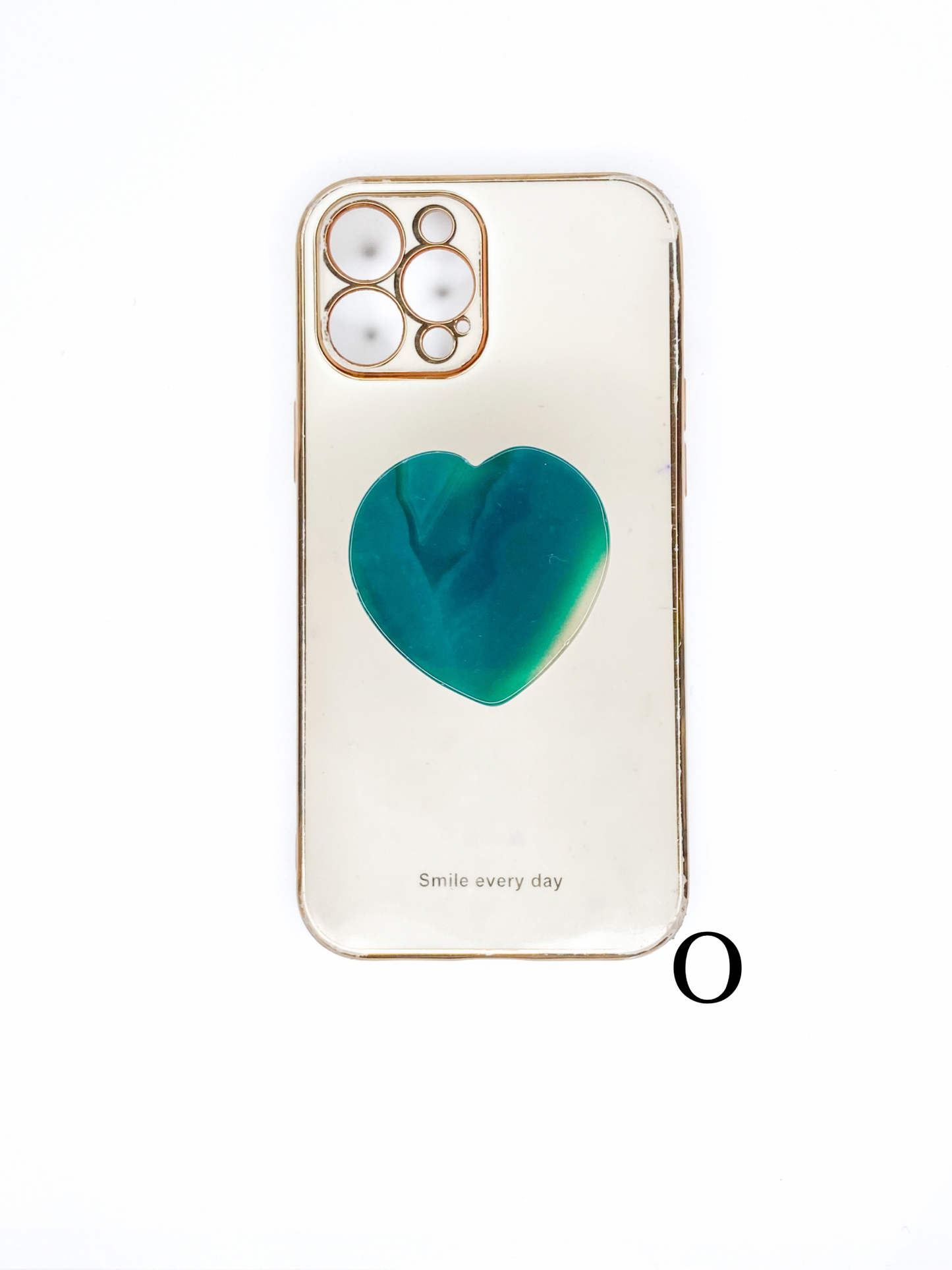Green Heart Phone Stone