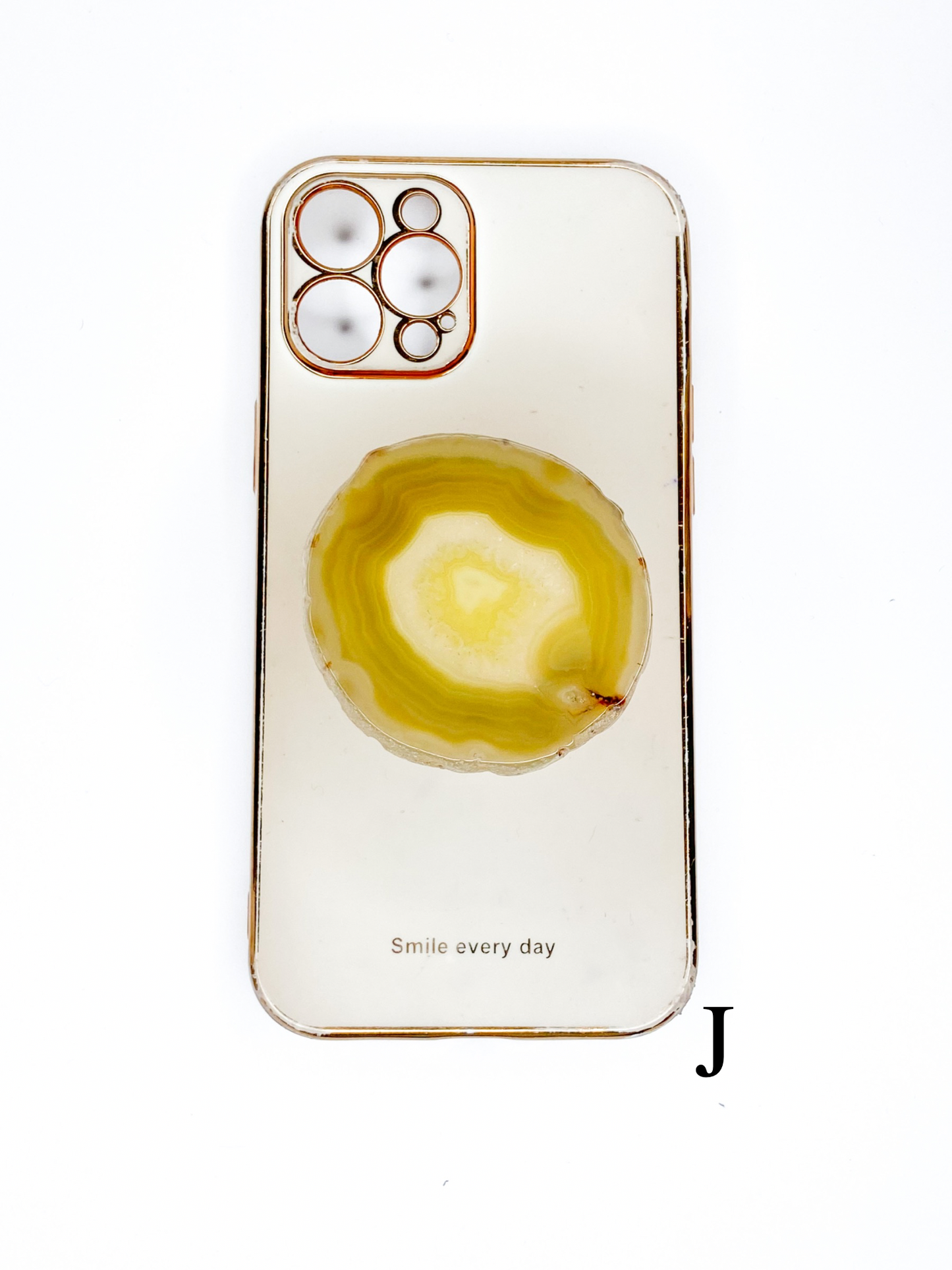 Yellow Raw Phone Stone