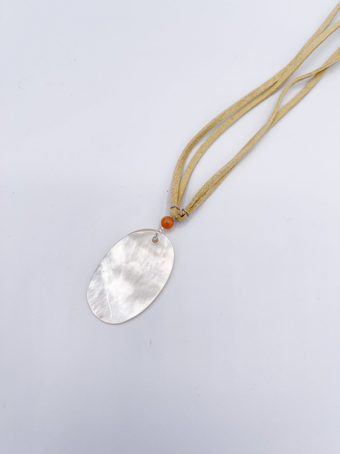 Mother of Pearl On Suede Necklace