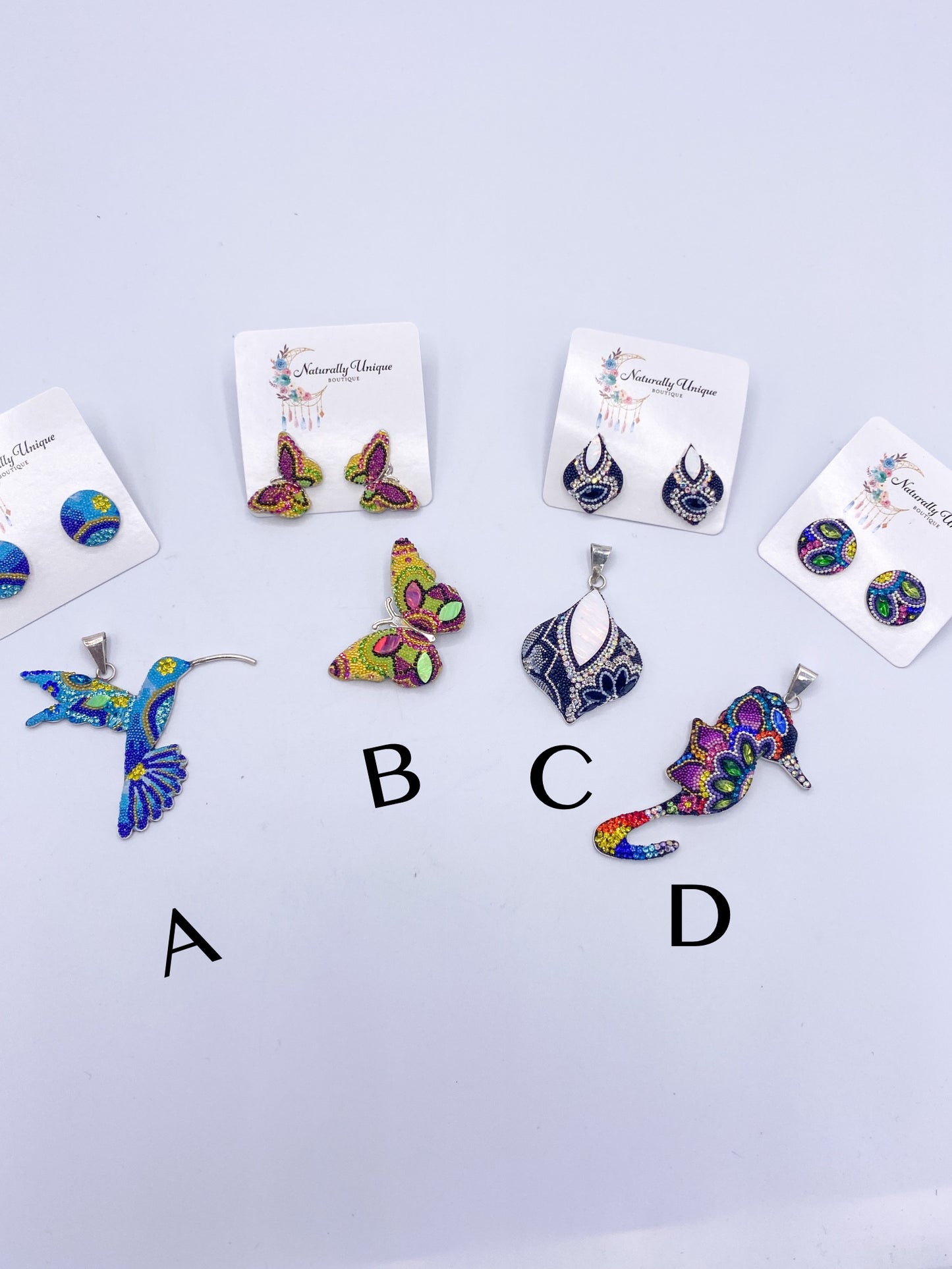 Mossaic sets-Solid Sterling silver