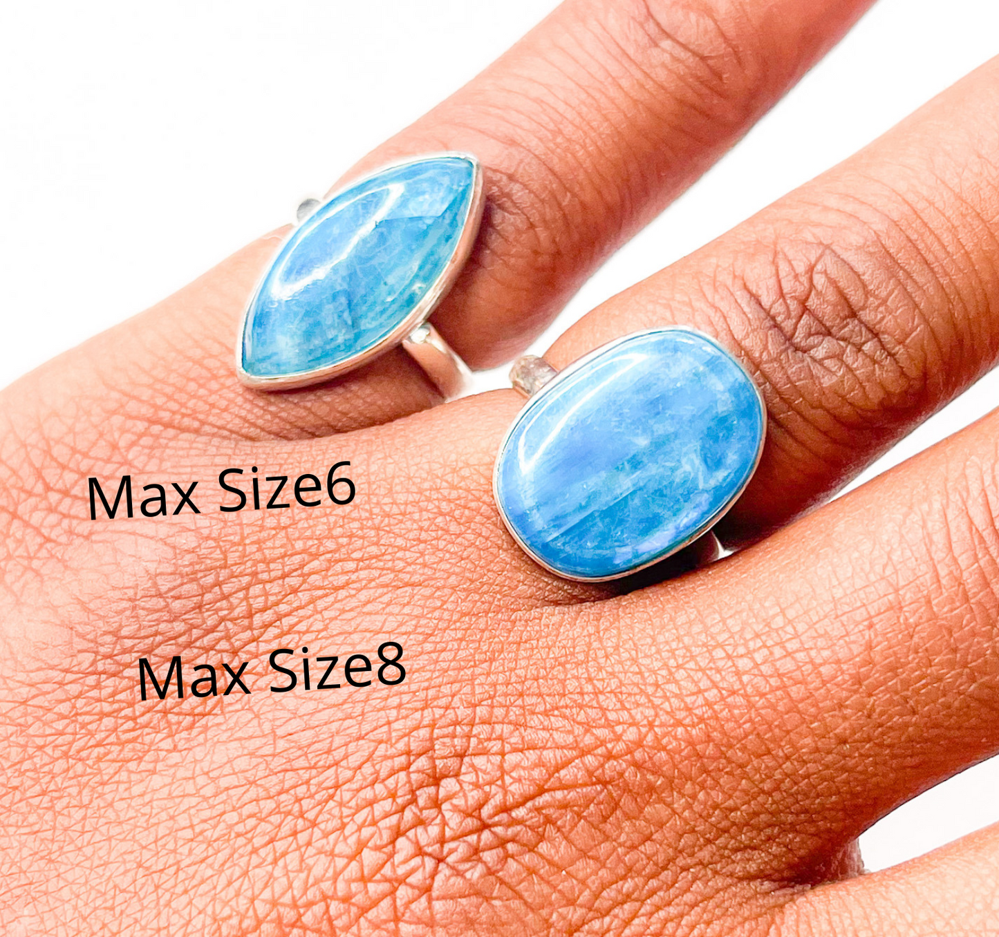 Blue Rainbow Moonstone - Solid Sterling Silver