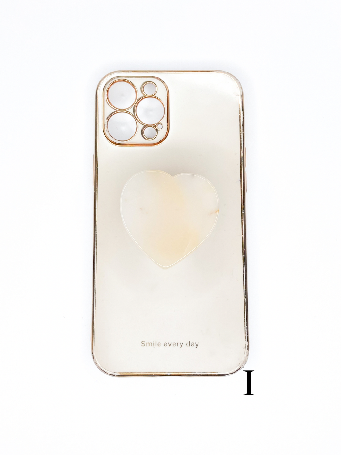 Grey Heart Phone Stone