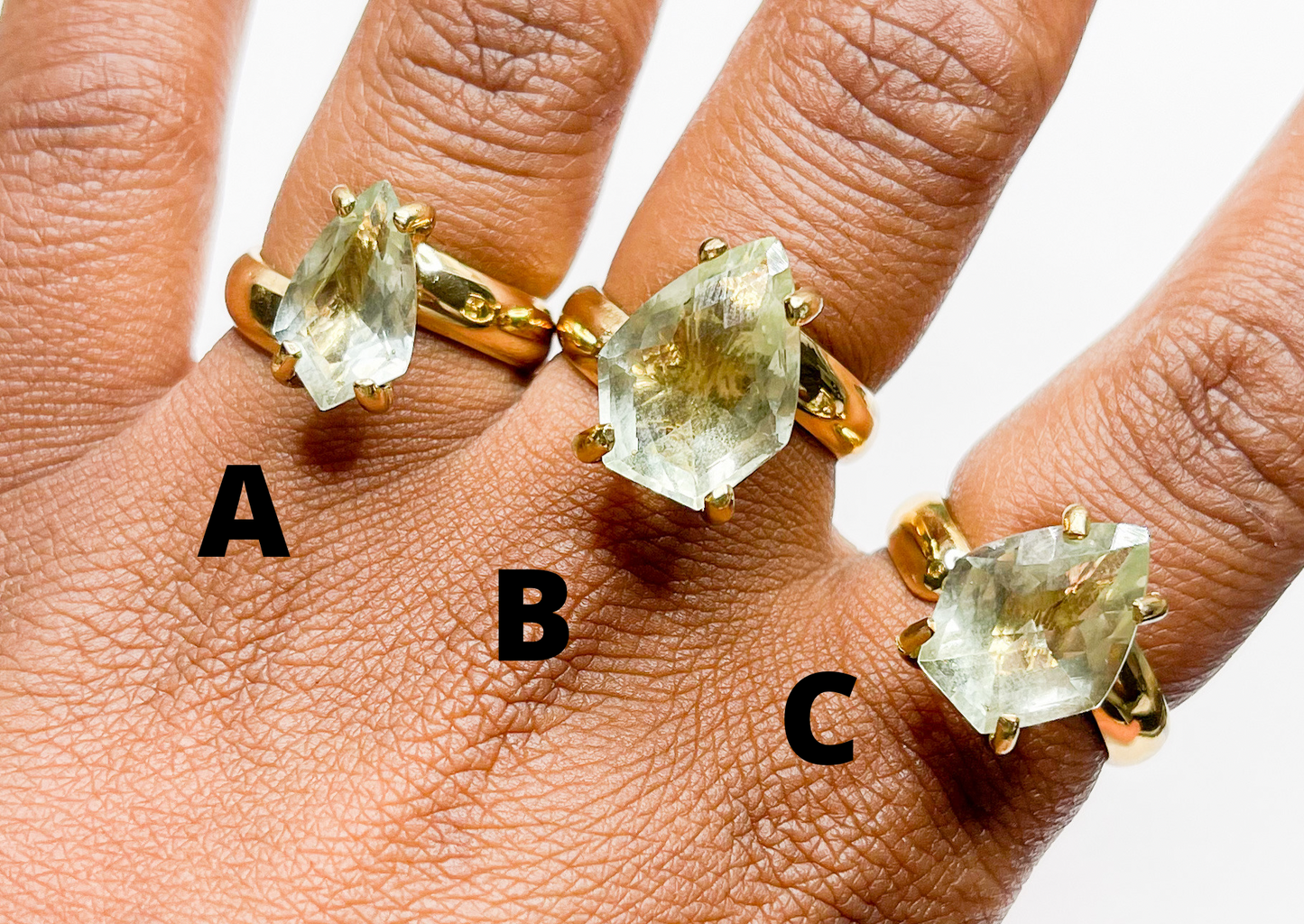 Green Amethyst Ring Mix-Alchemia