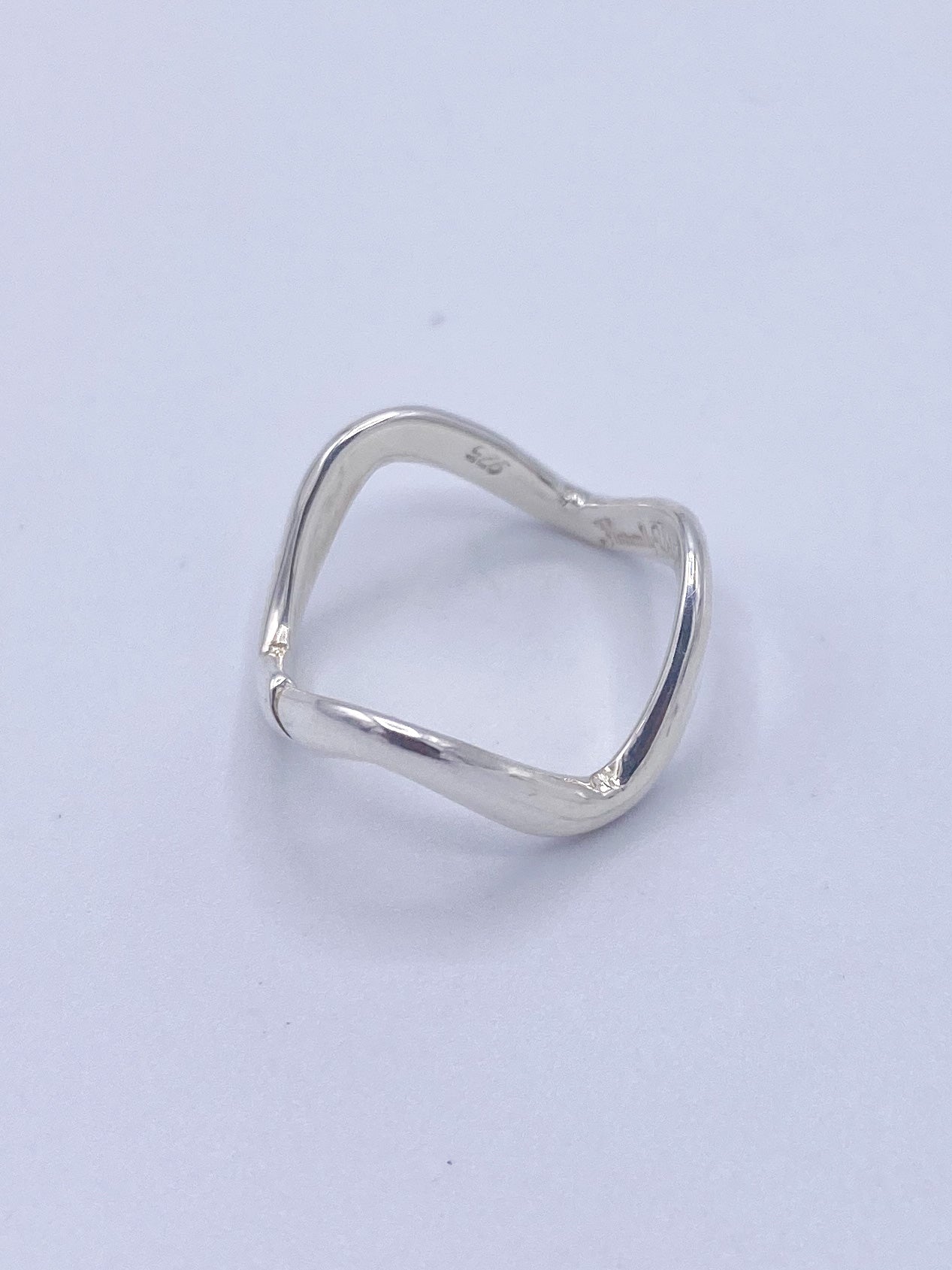 Swiggle Solid Midi Ring-Solid Sterling Silver
