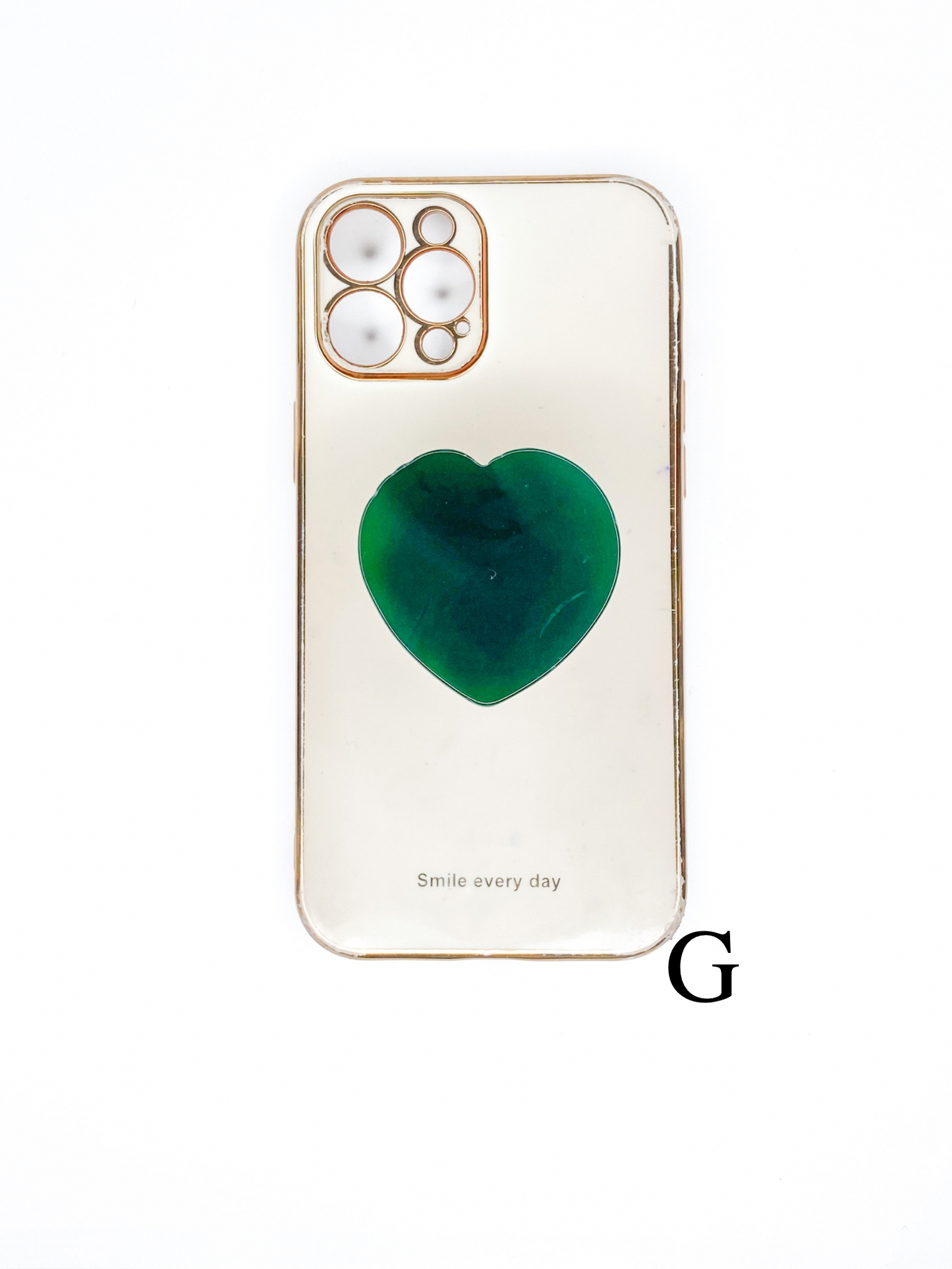 Green Heart Phone Stone