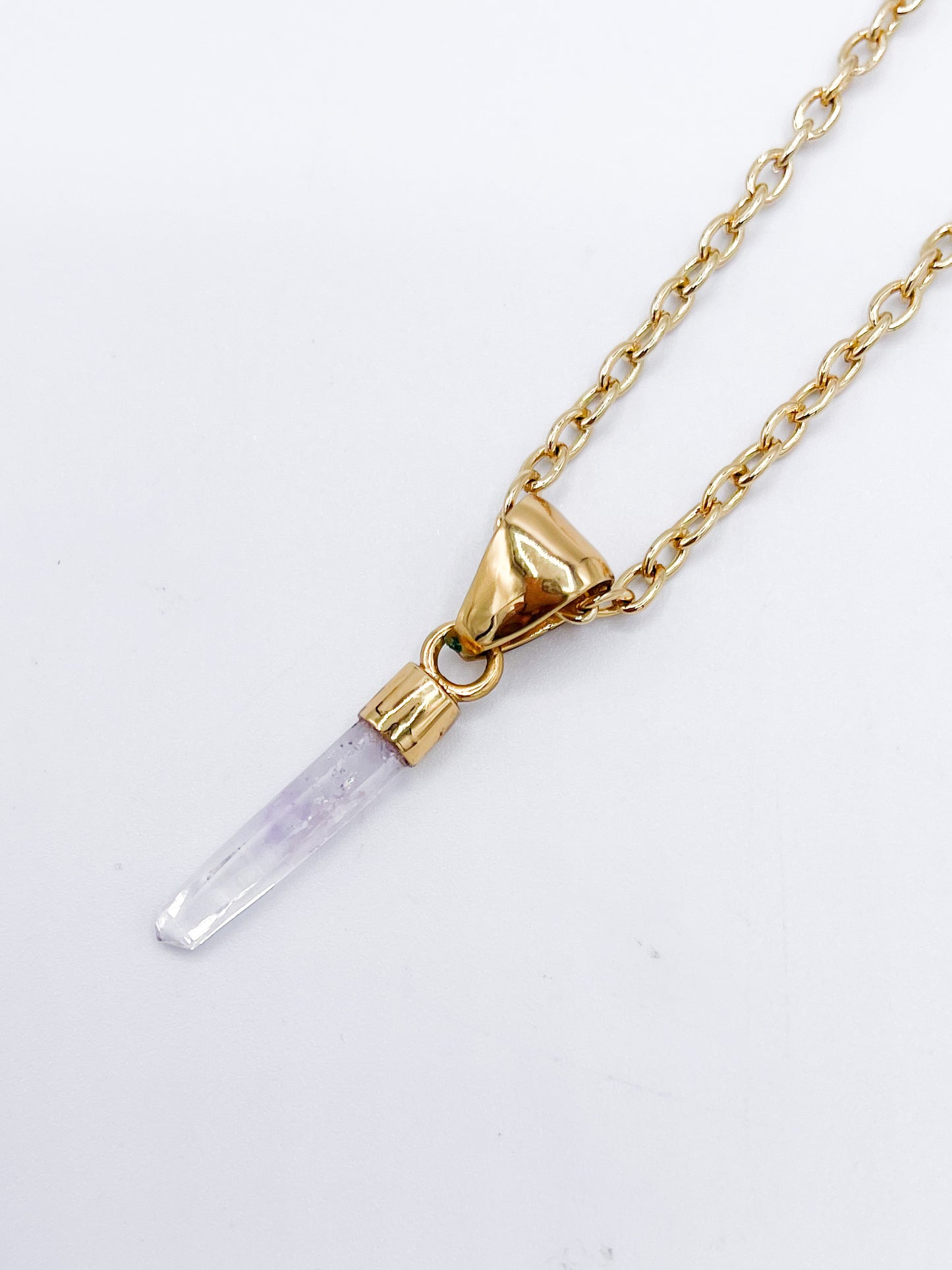 Kunzite Point Pendant - Alcehmia