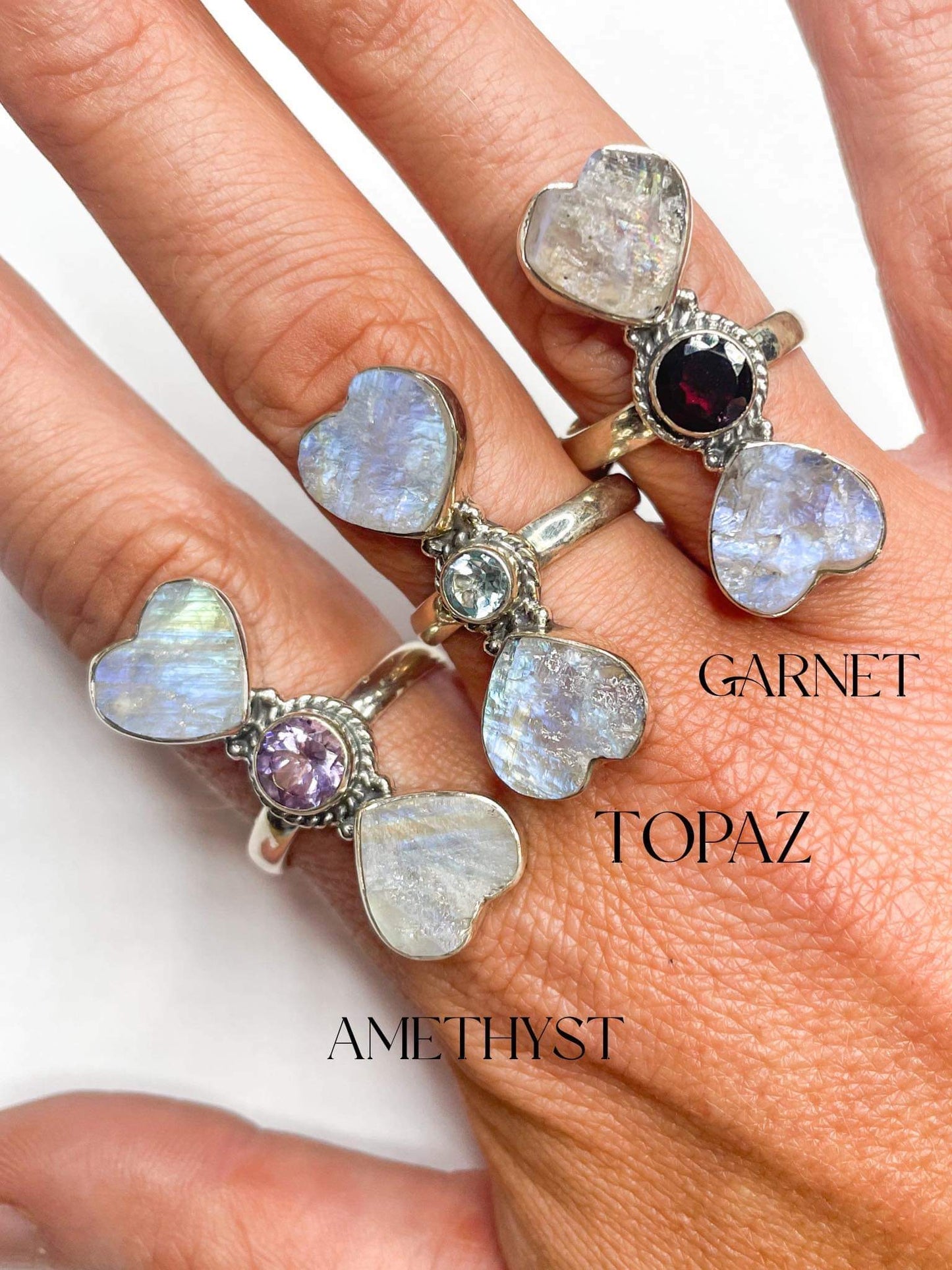 Moonstone W Gem Crawler-Solid Sterling Silver