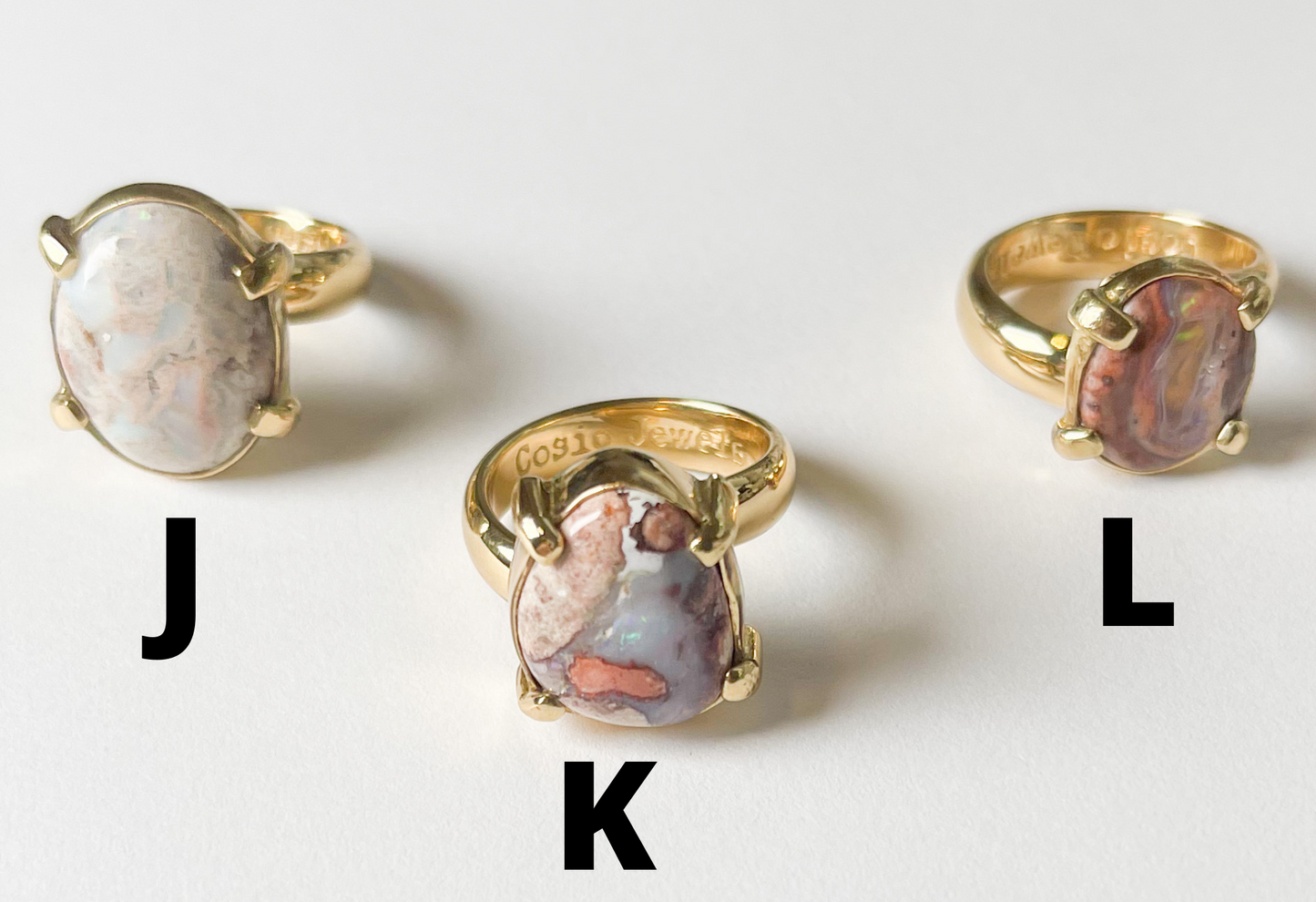 Fire Opal prong set Ring-Alchemia