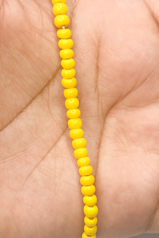 Yellow Pearl bolo Bracelet - 18k gold Filled