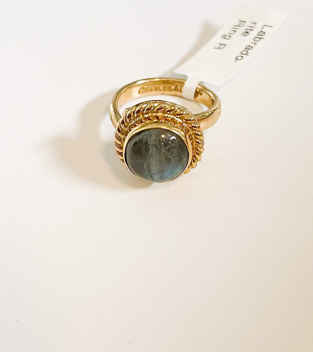 Labradorite Round with Rope Ring-Alchemia