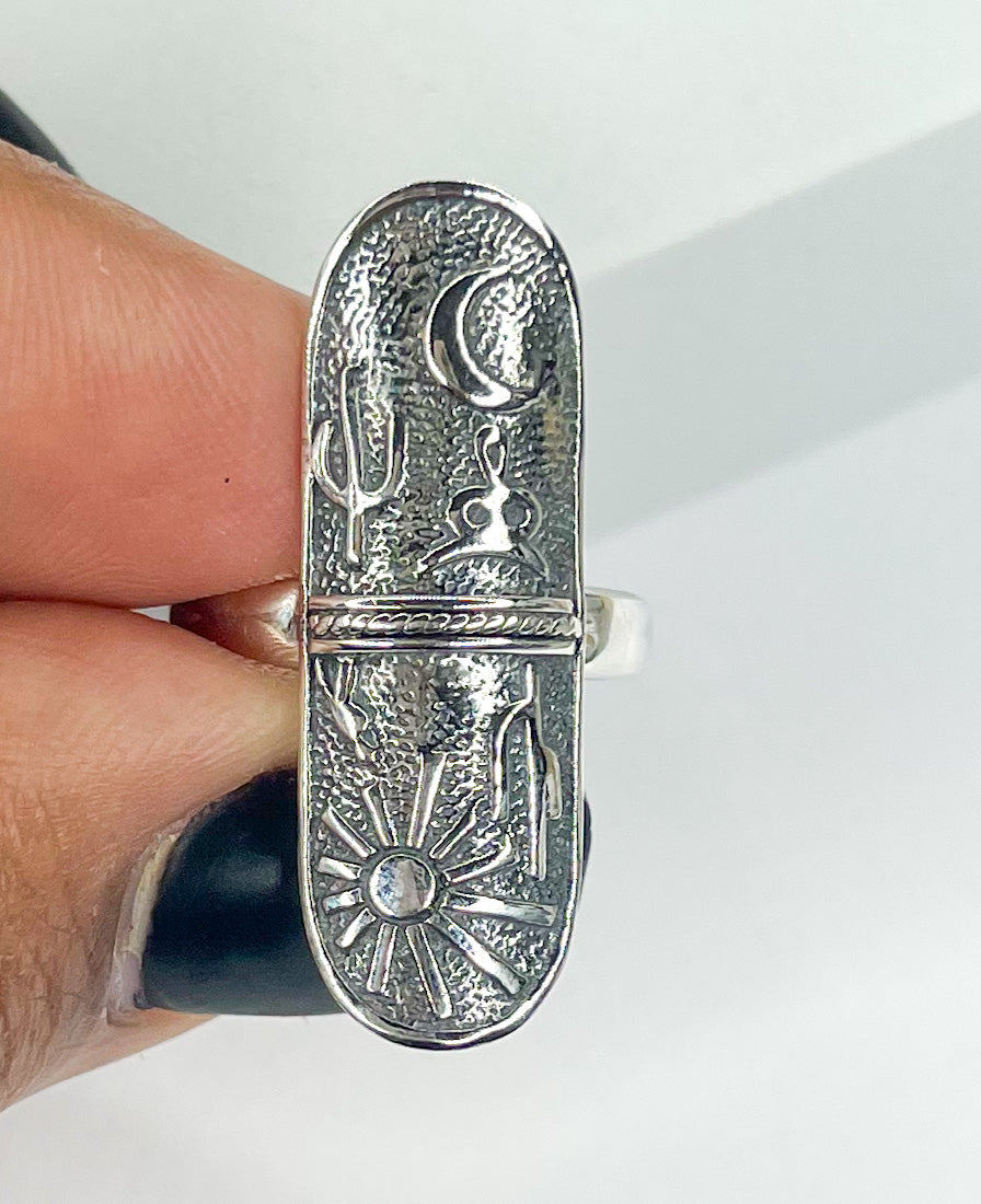 Night and Day Adjustable Ring-Solid Sterling Silver