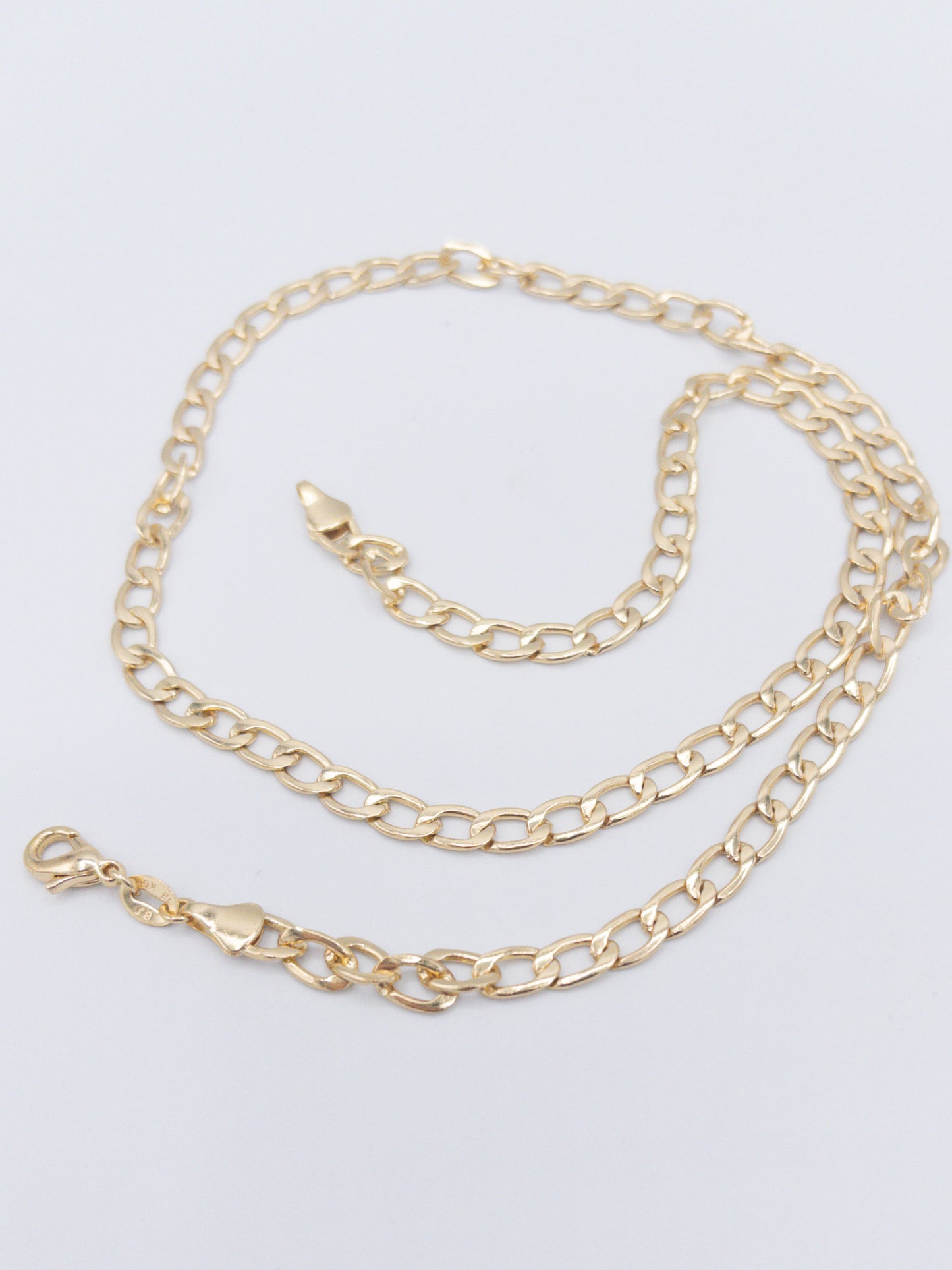 Thick Curb Link Necklace-18k Gold Filled