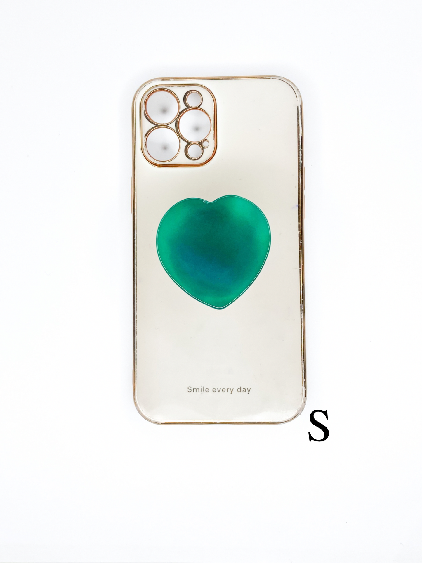Green Heart Phone Stone