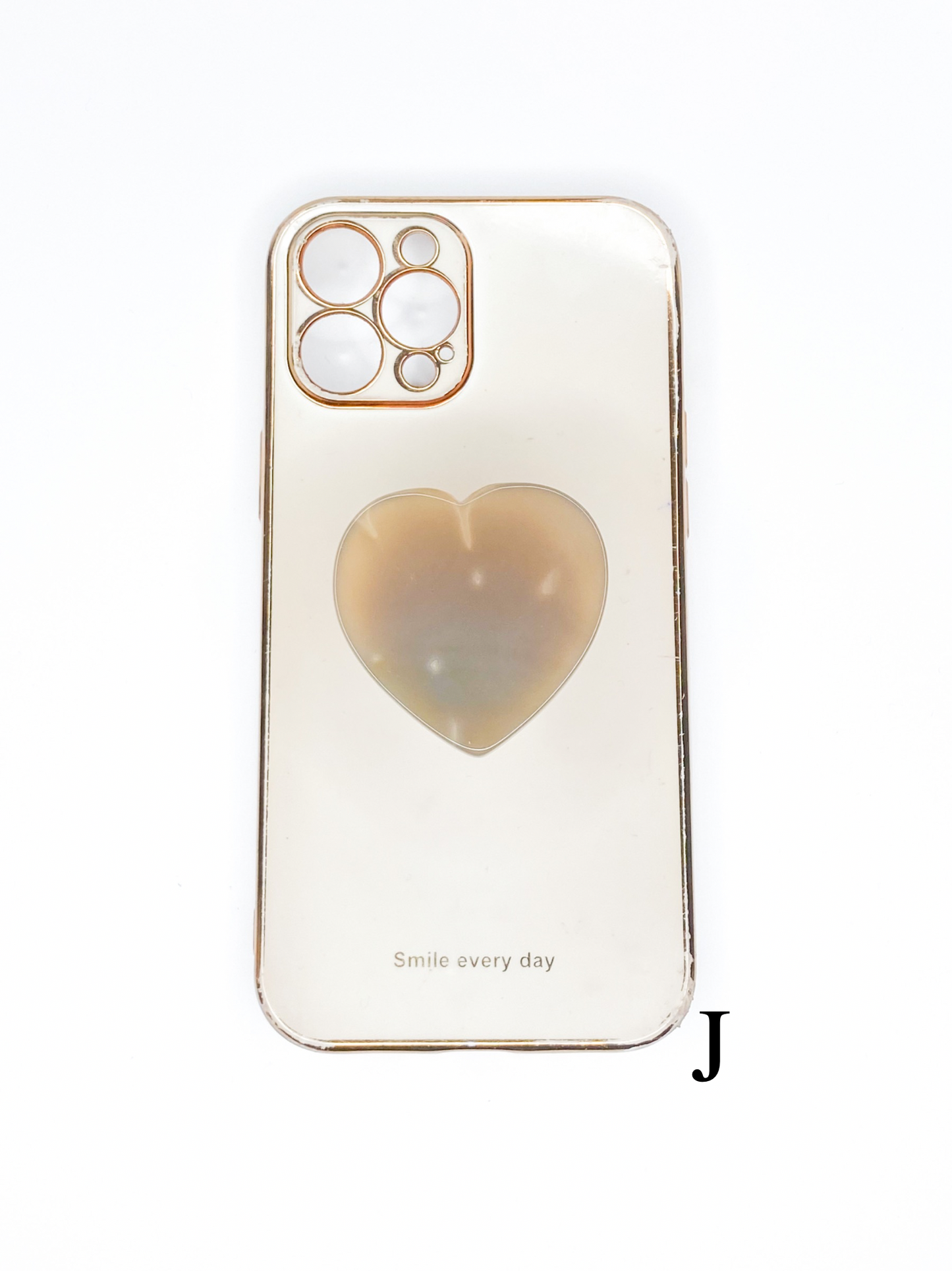 Grey Heart Phone Stone