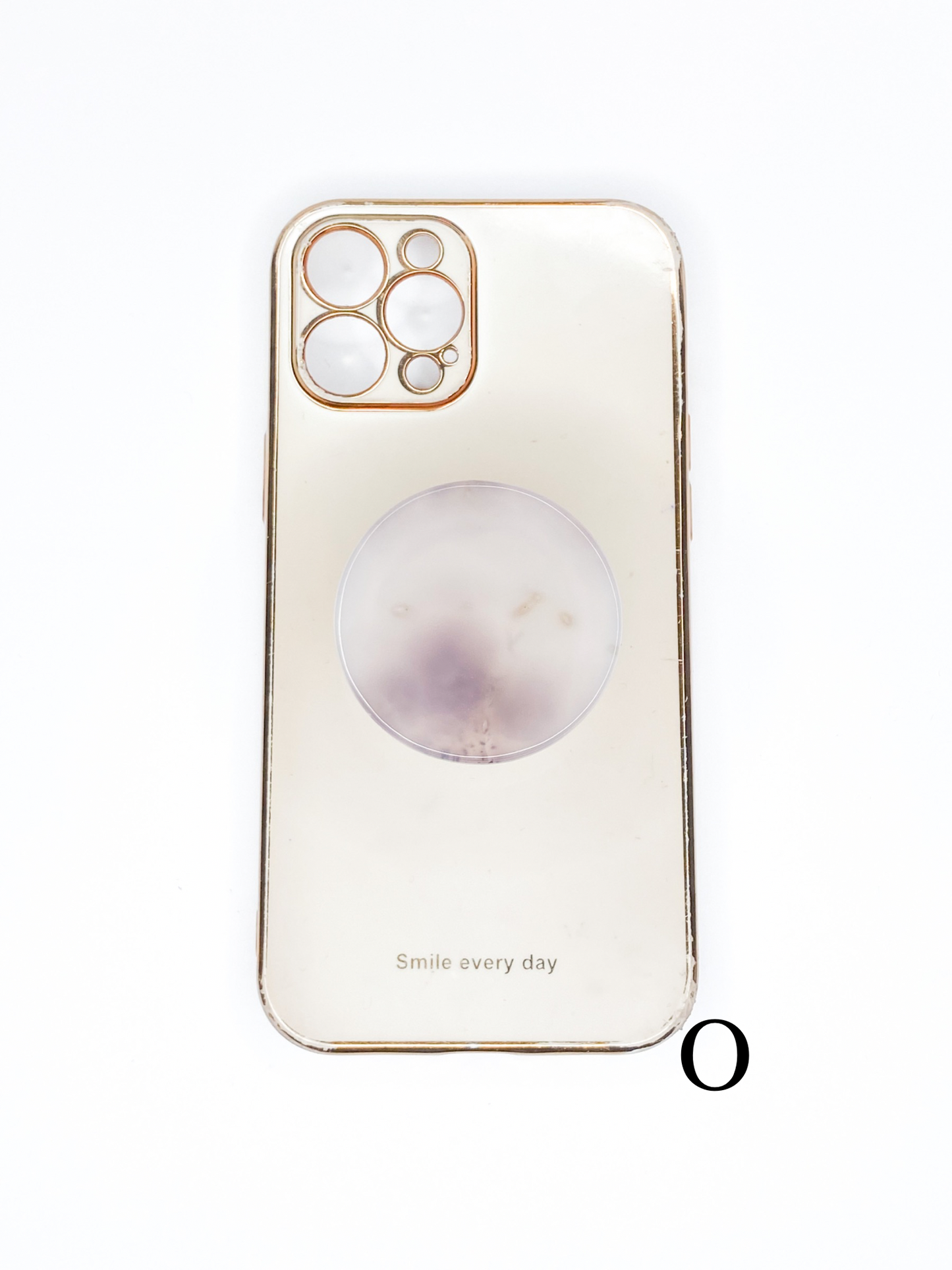 Grey Round Phone Stone