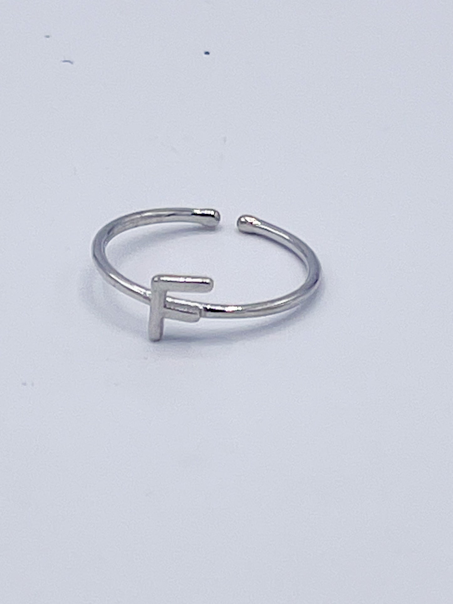 Dainty Initials Midi Rings-Solid Sterling Silver