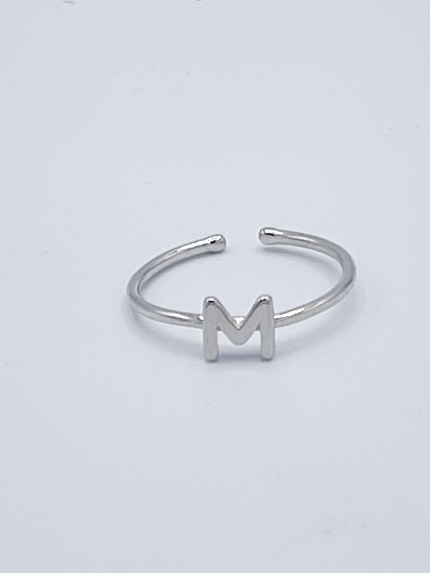 Dainty Initials Midi Rings-Solid Sterling Silver