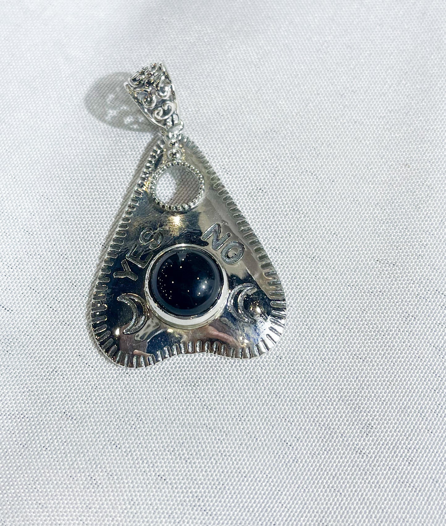 Ouija Bored Shugnite Medium Pendant-Solid Sterling Silver
