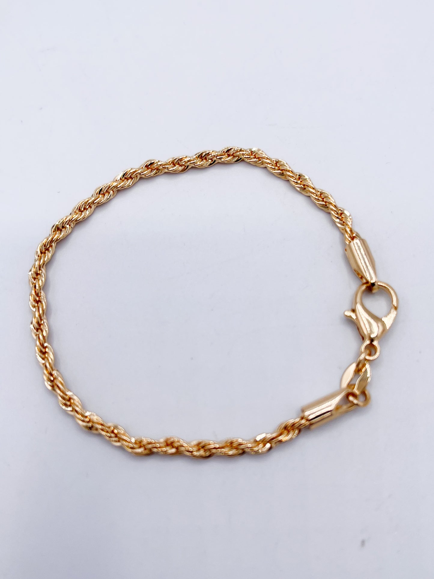 Twist Rope Bracelet-18k Gold filled