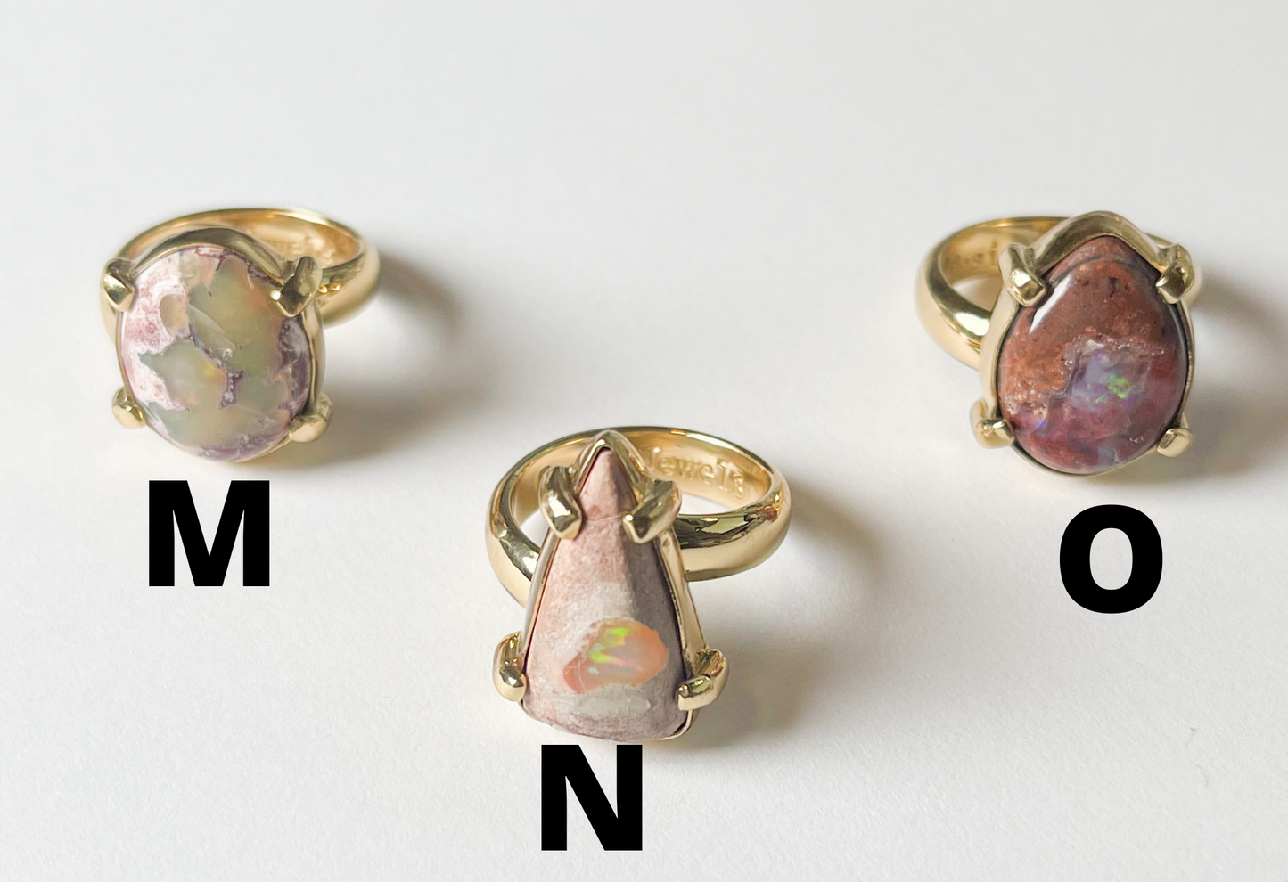 Fire Opal prong set Ring-Alchemia