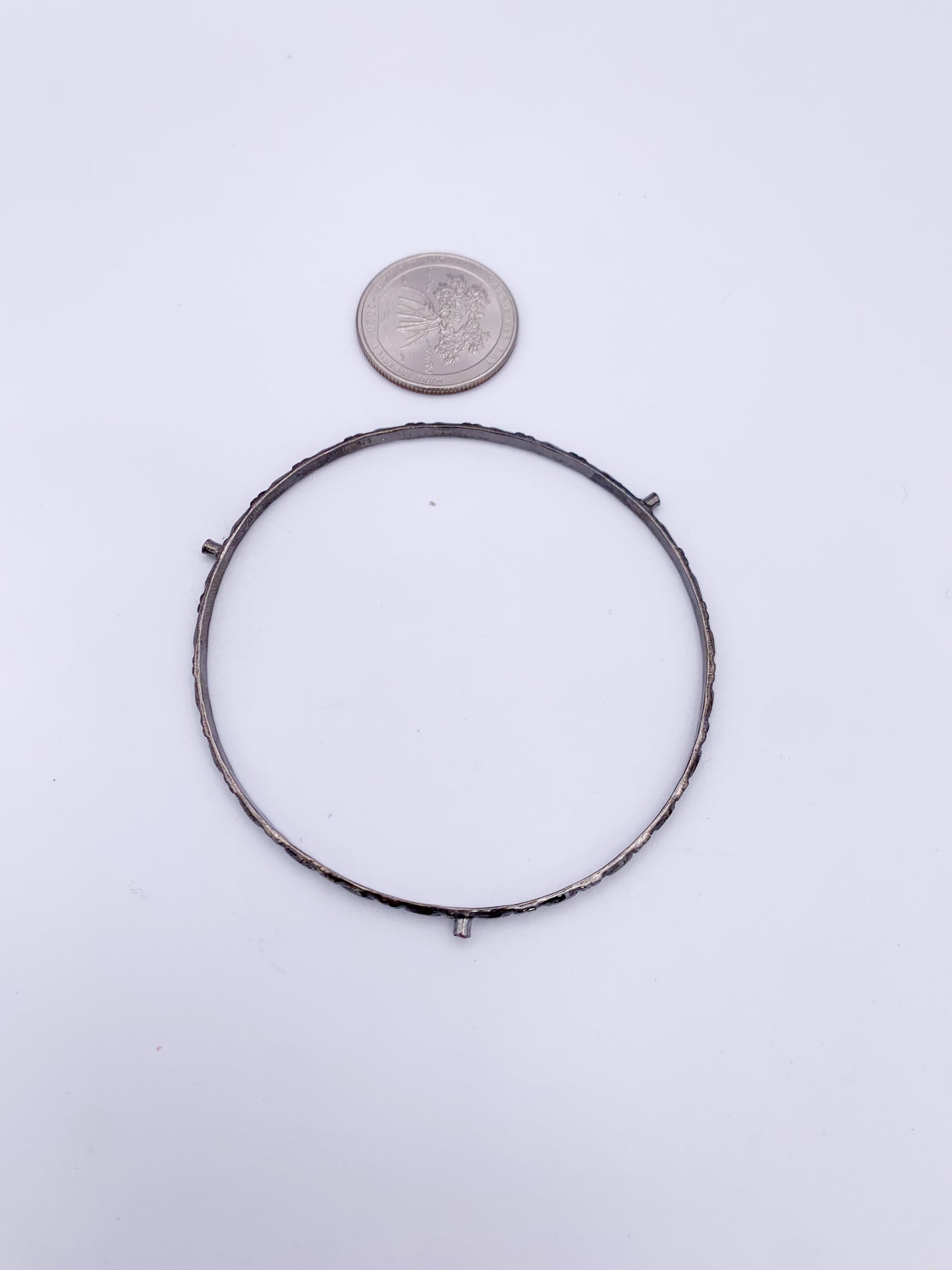 Dainty Bangle- Solid Sterling Silver