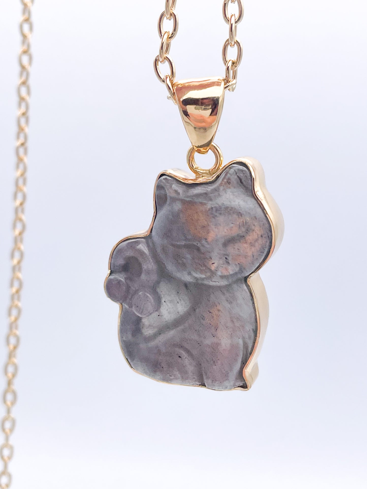 Labradorite Kitty pendant-Alcehmia