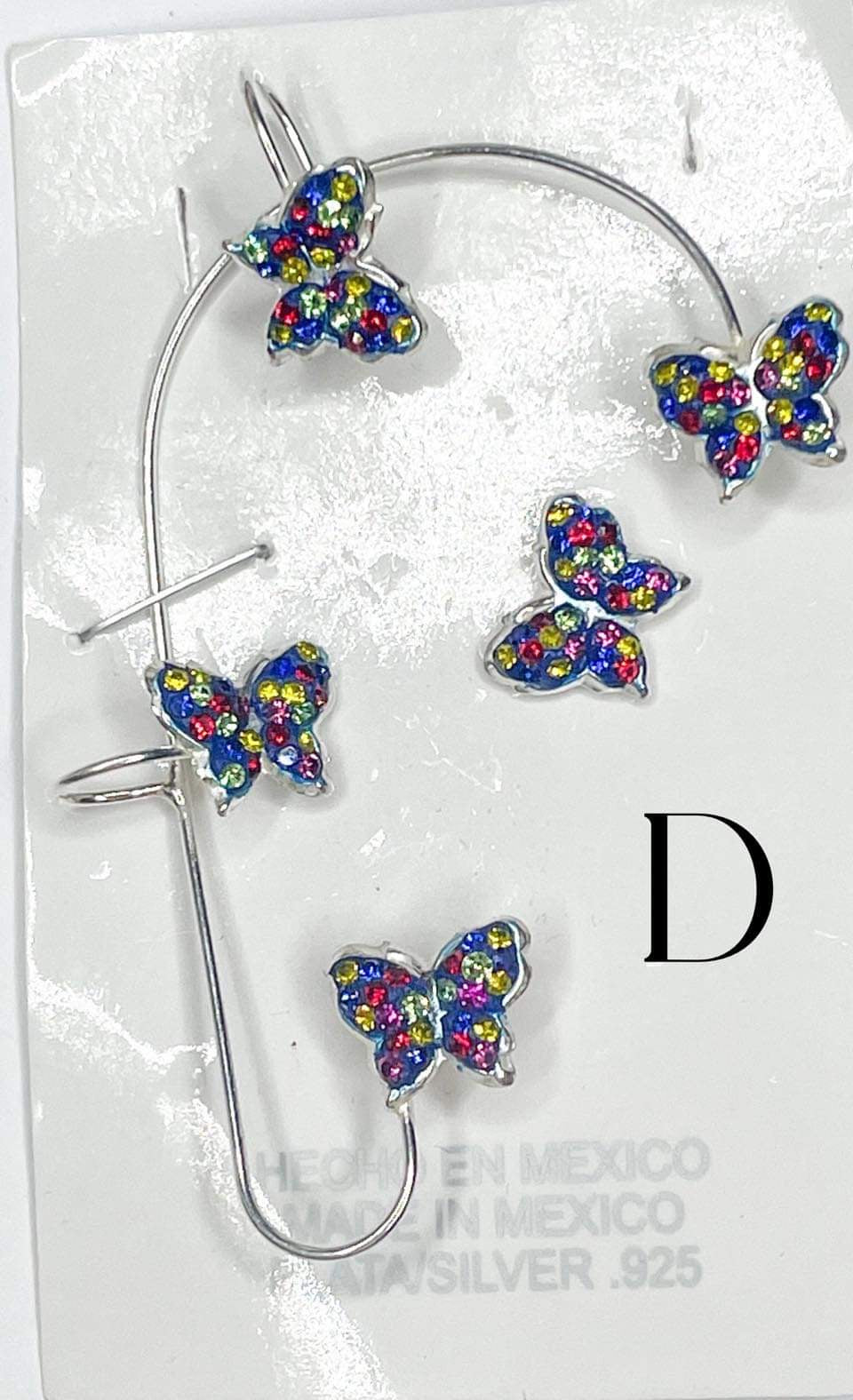 Moasic Ear Cuff Solid Sterling Silver