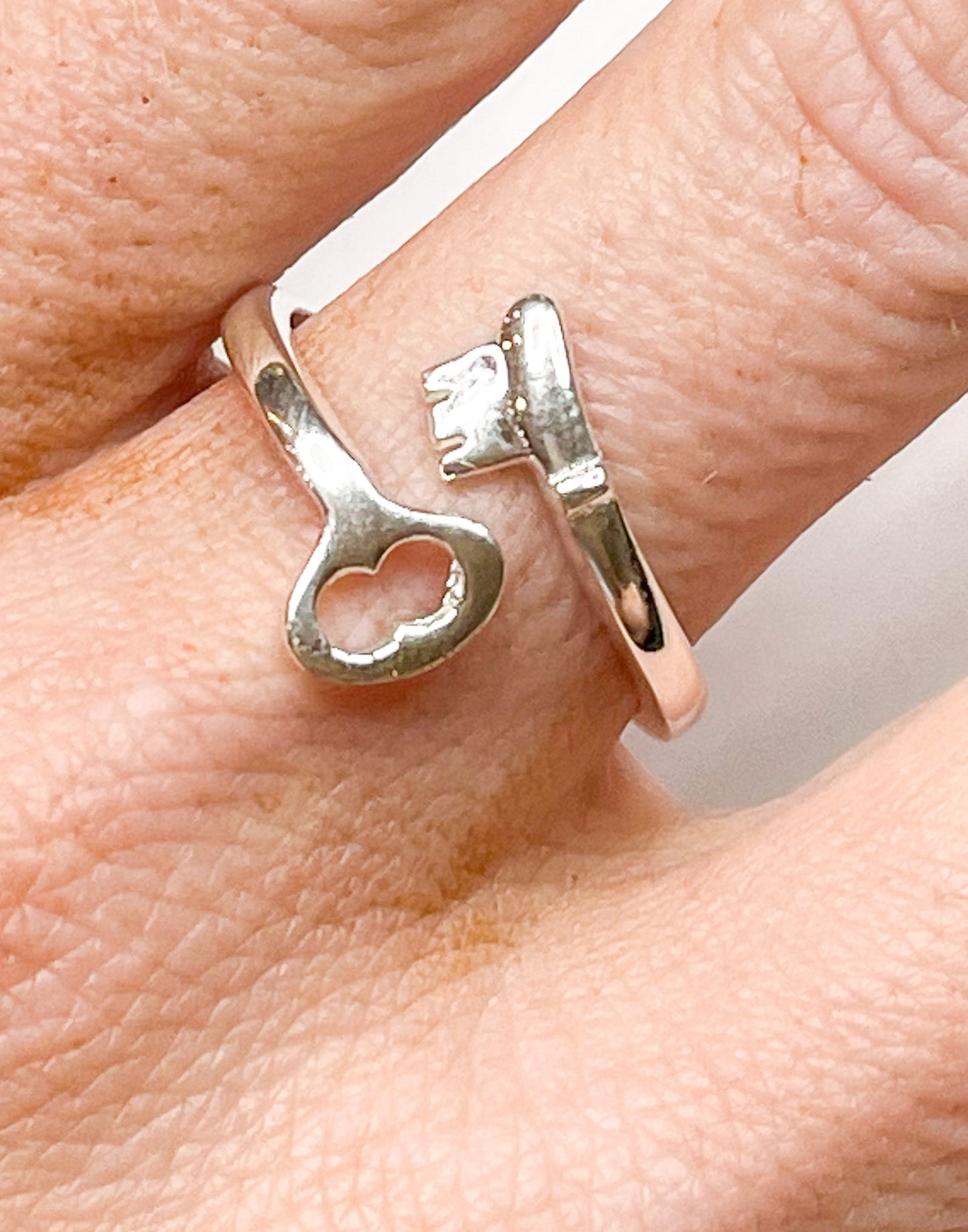 Key to My Heart Ring-Sollid Sterling Silver