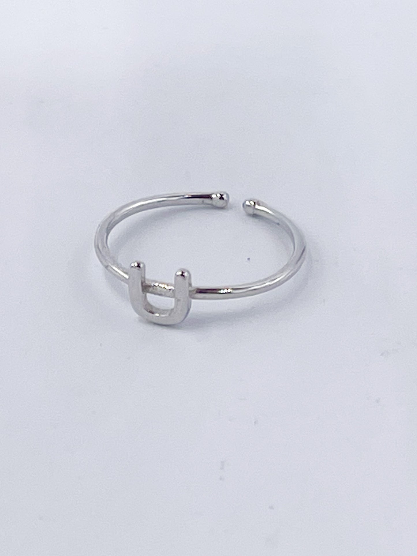 Dainty Initials Midi Rings-Solid Sterling Silver
