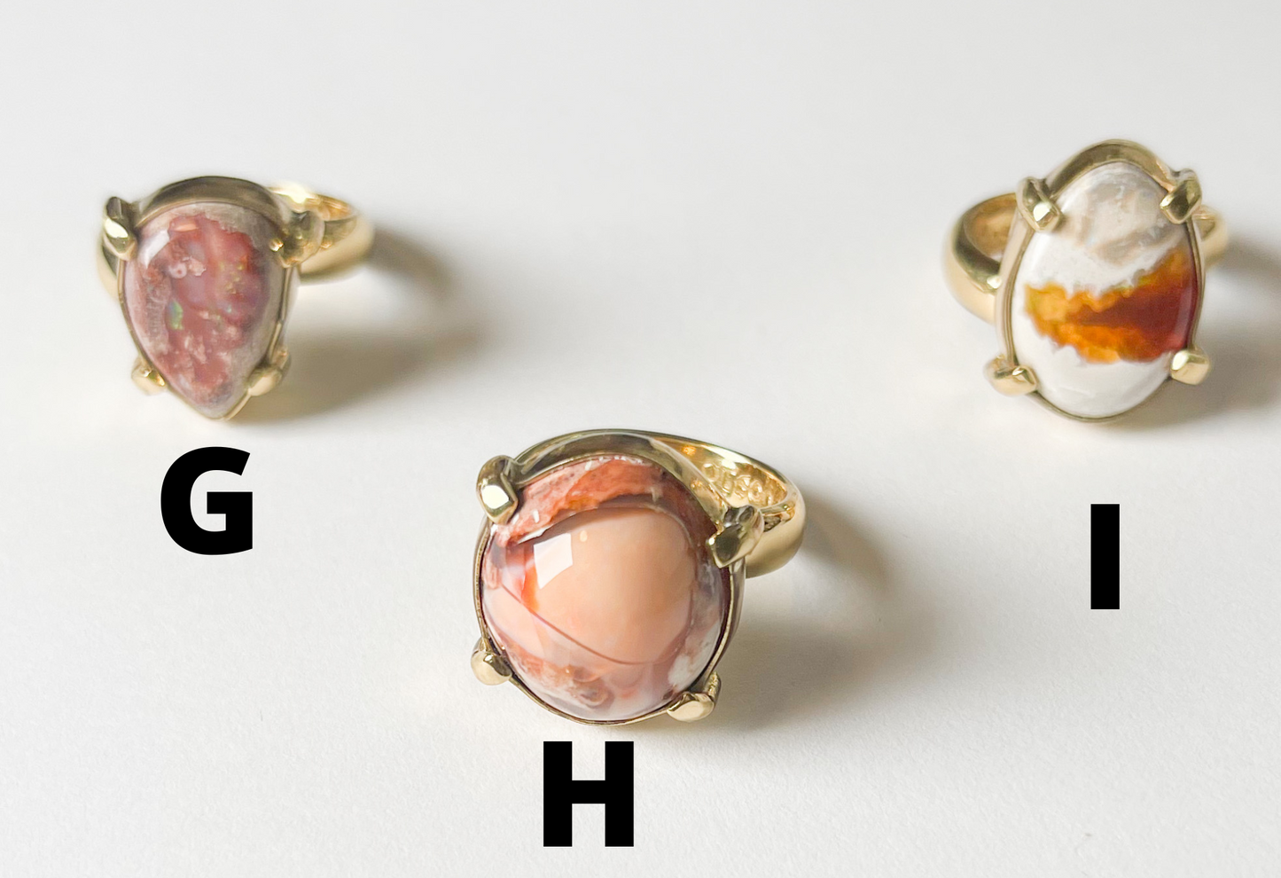 Fire Opal prong set Ring-Alchemia