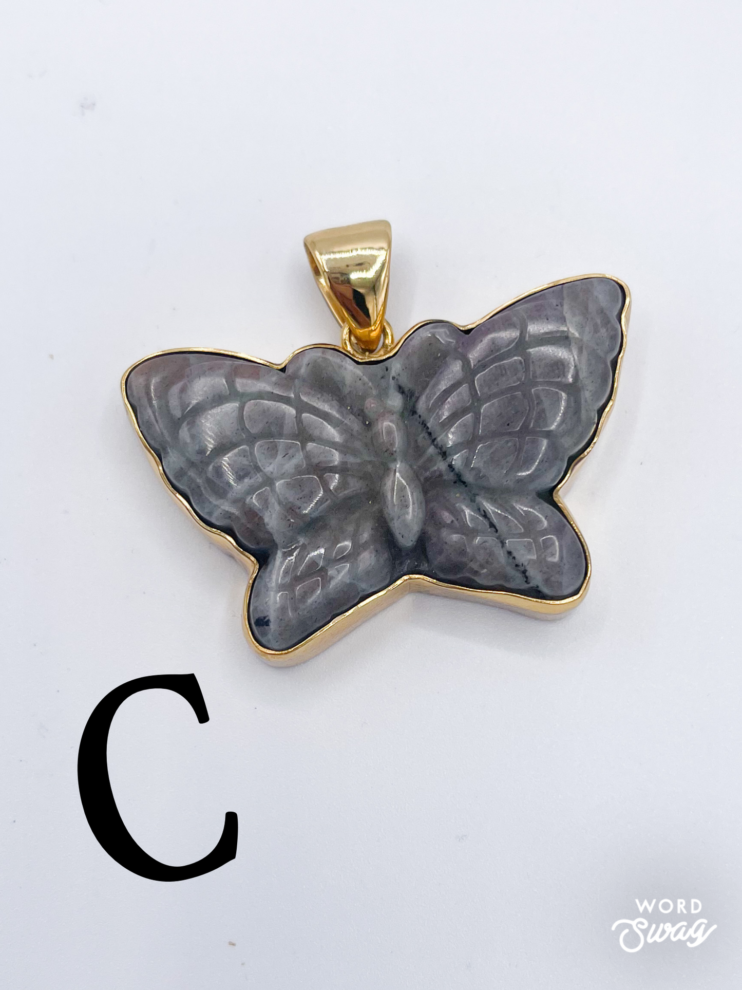 Labradorite Butterfly Pendants-Alchemia