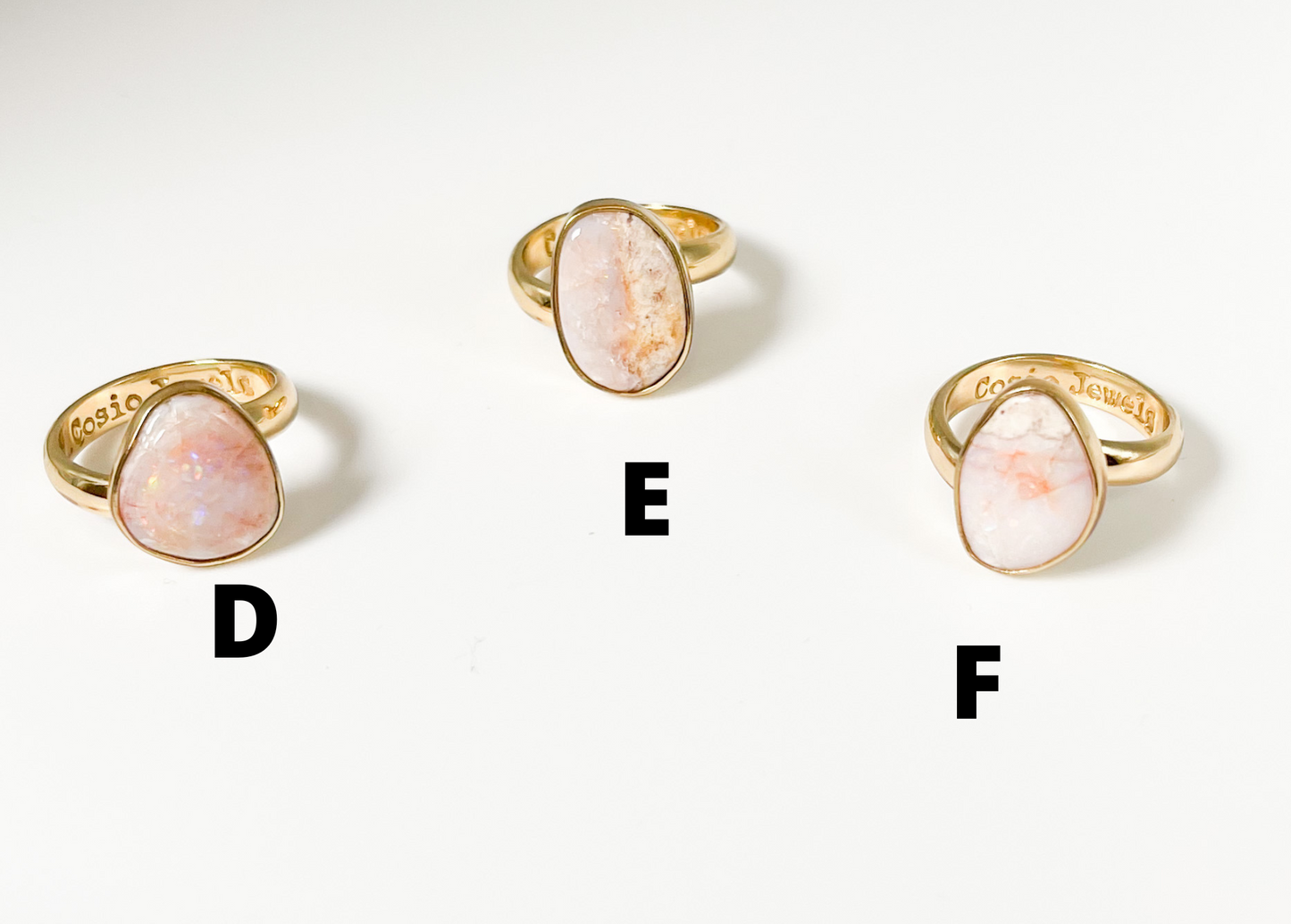 Pink Opal Adjustable Ring - Alchemia