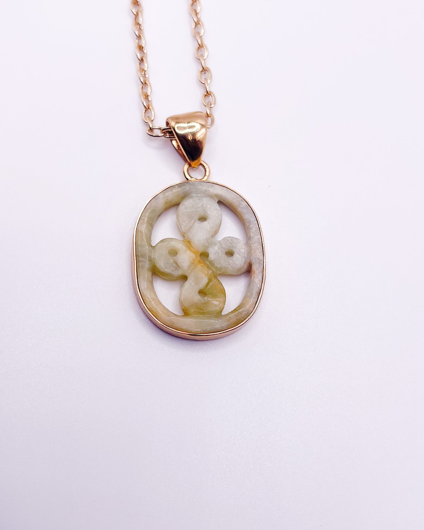 Jade Cross Pendant-Alchemia