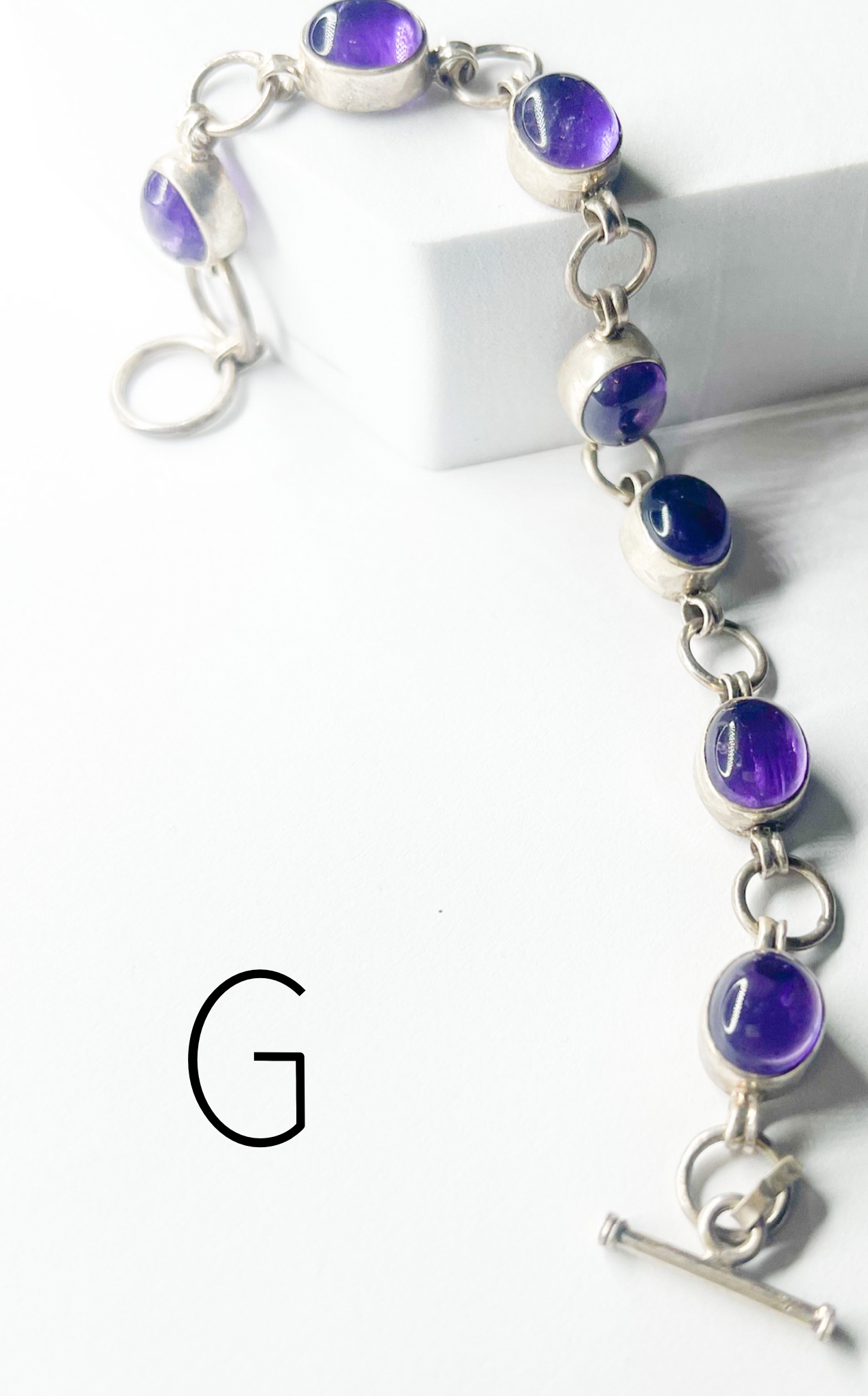 Natural Stone Bracelets - Solid Sterling Silver