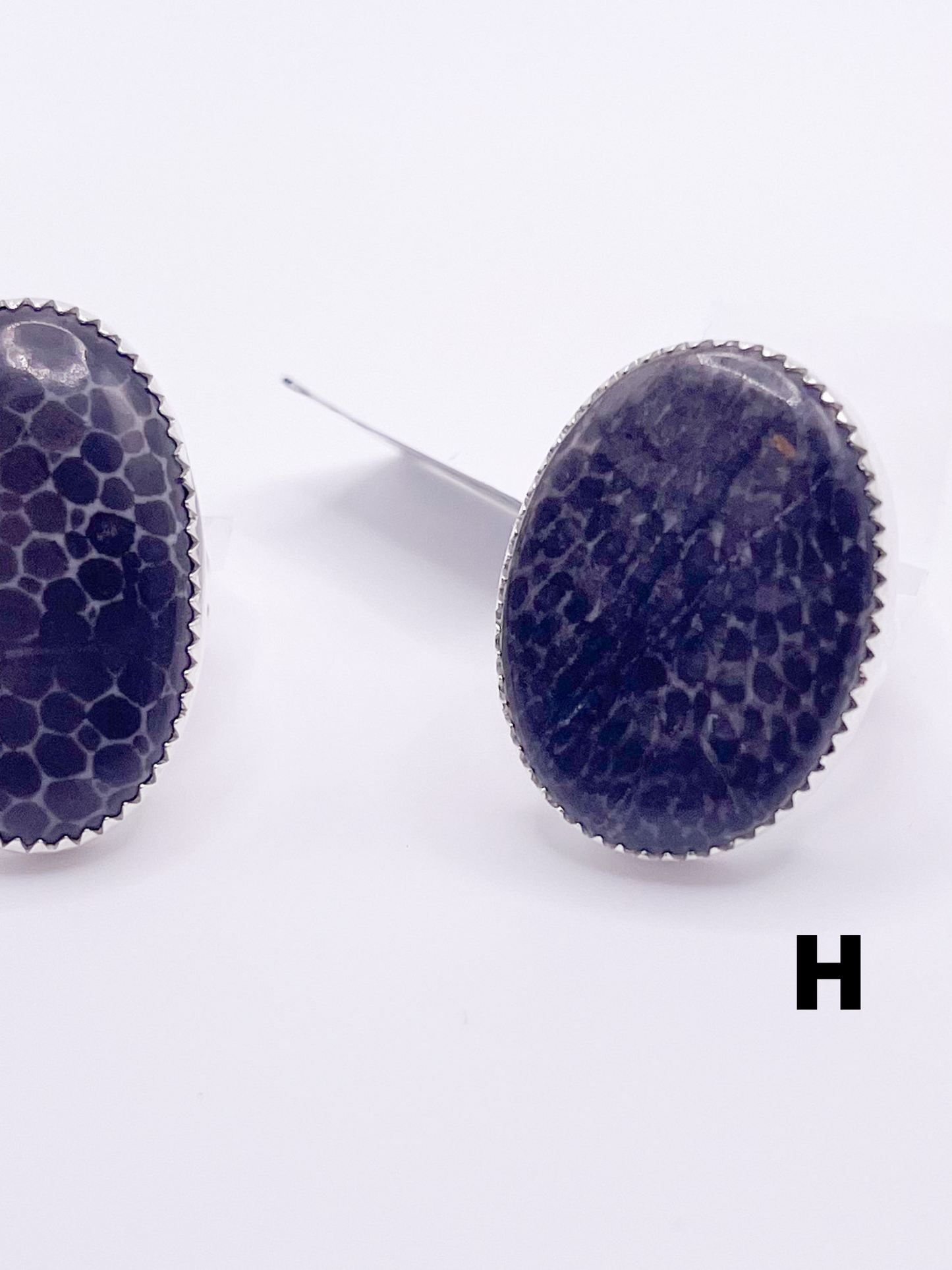 Black fossil Mix-Solid Sterling silver