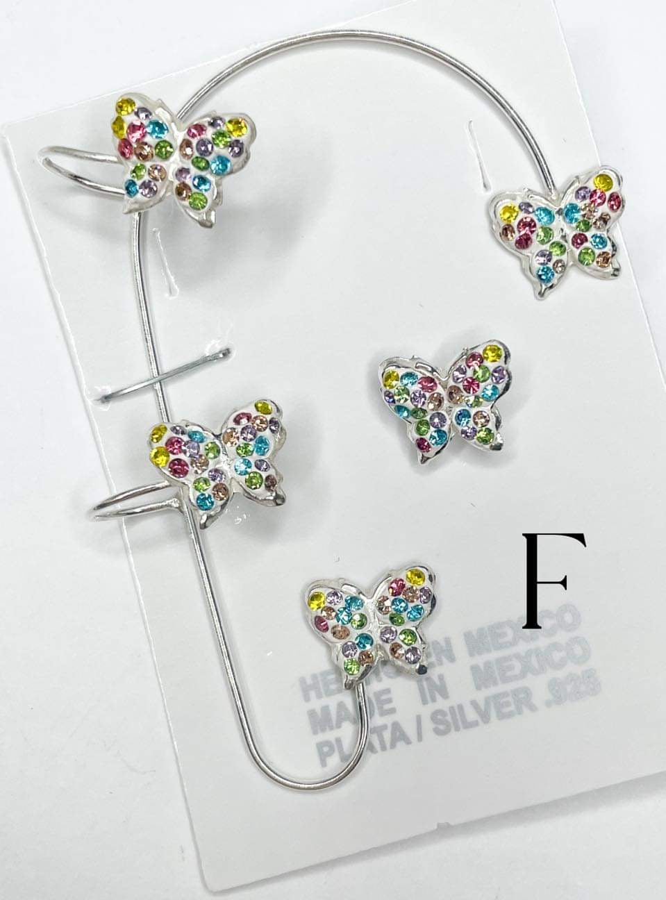 Moasic Ear Cuff Solid Sterling Silver